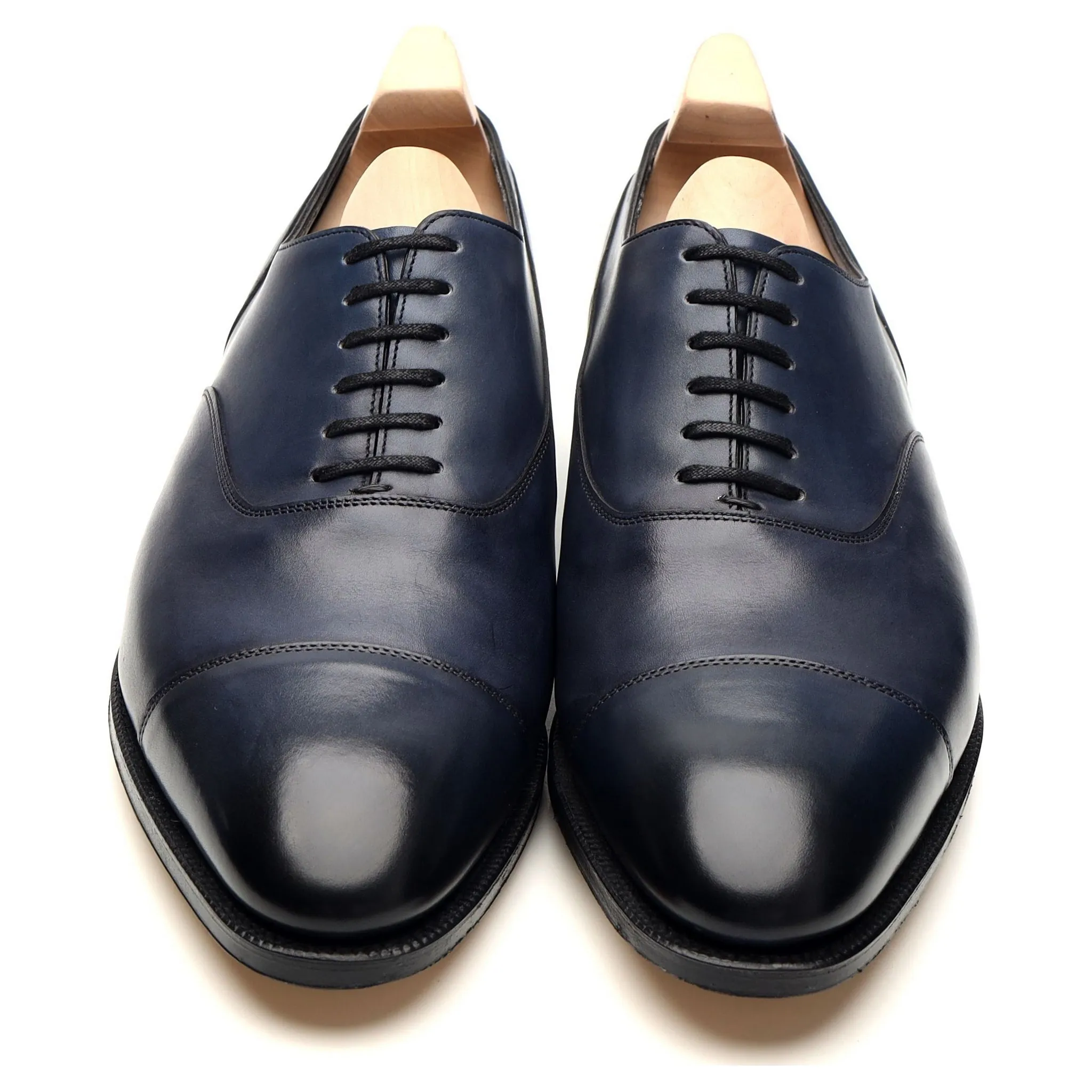 'Alford' Navy Blue Leather Oxford UK 9 E
