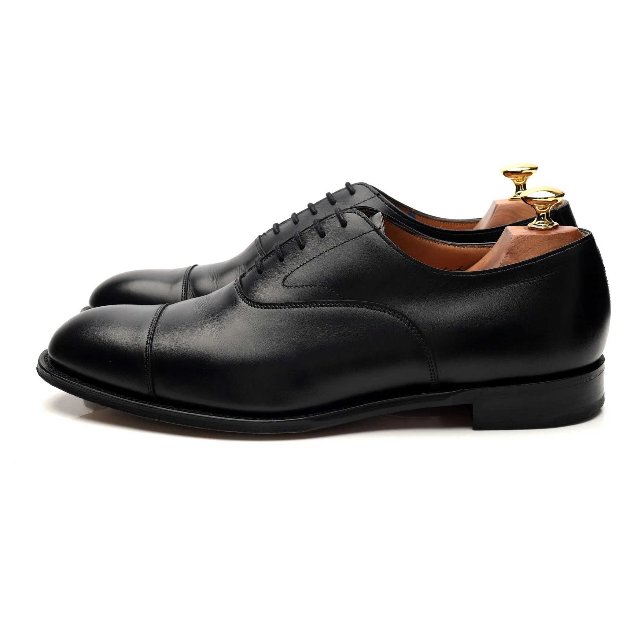 'Alfred' Black Leather Oxford UK 9 F