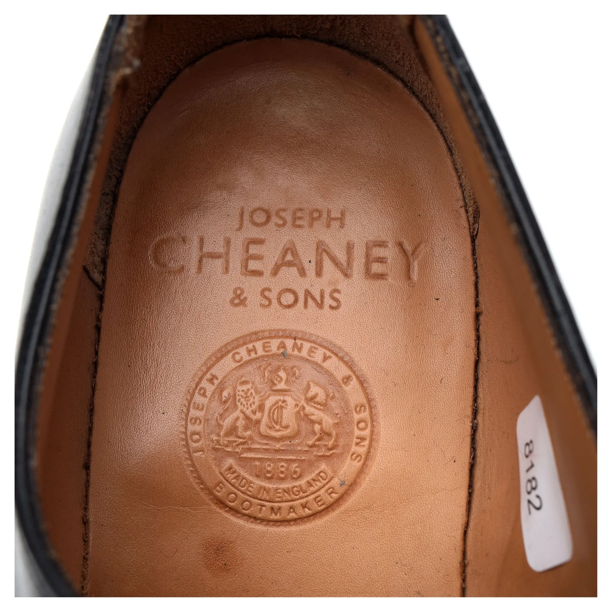 'Alfred' Black Leather Oxford UK 9 F