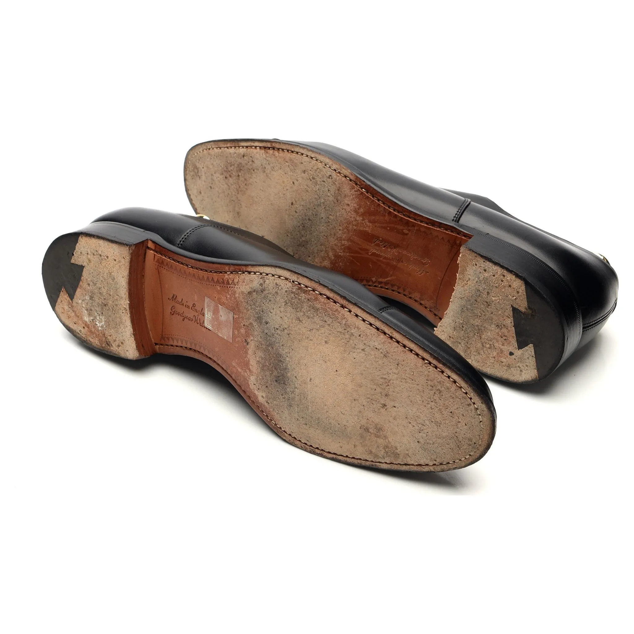 'Alfred' Black Leather Oxford UK 9 F