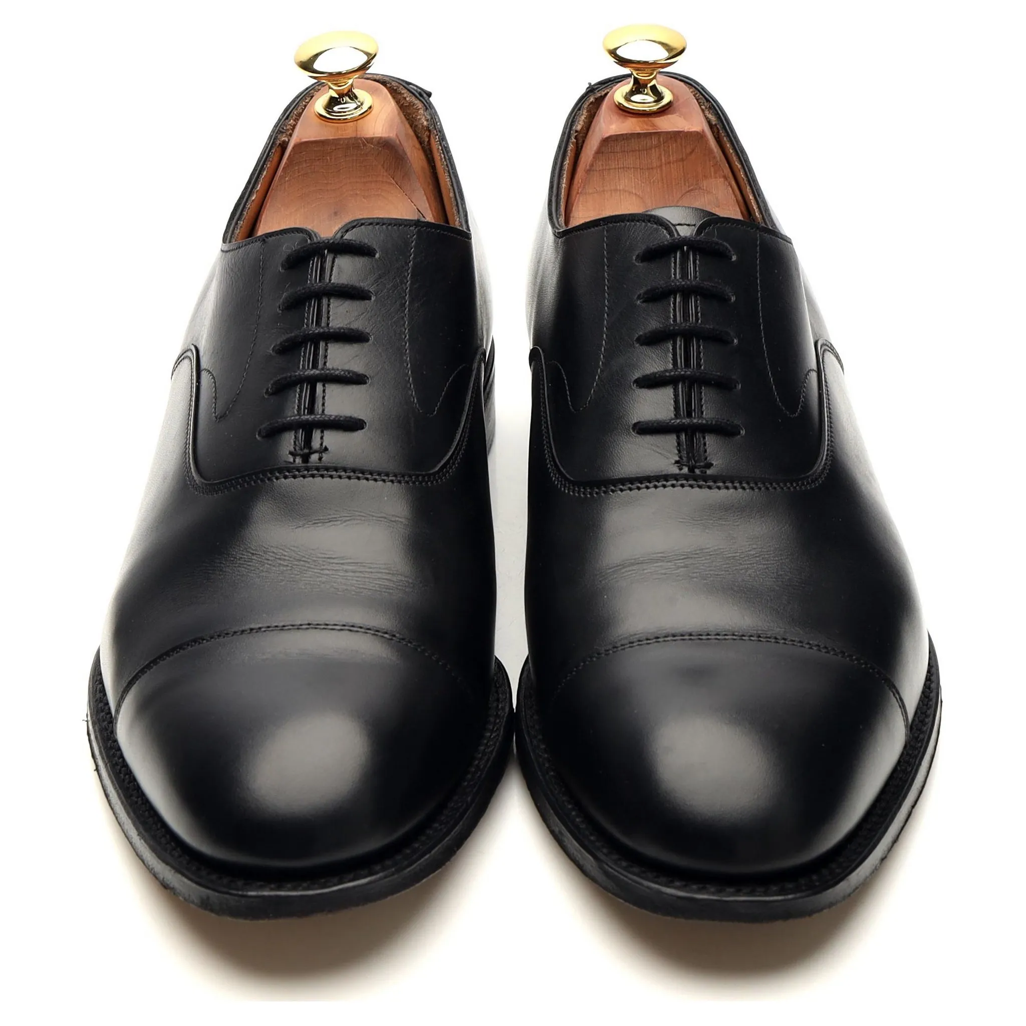 'Alfred' Black Leather Oxford UK 9 F