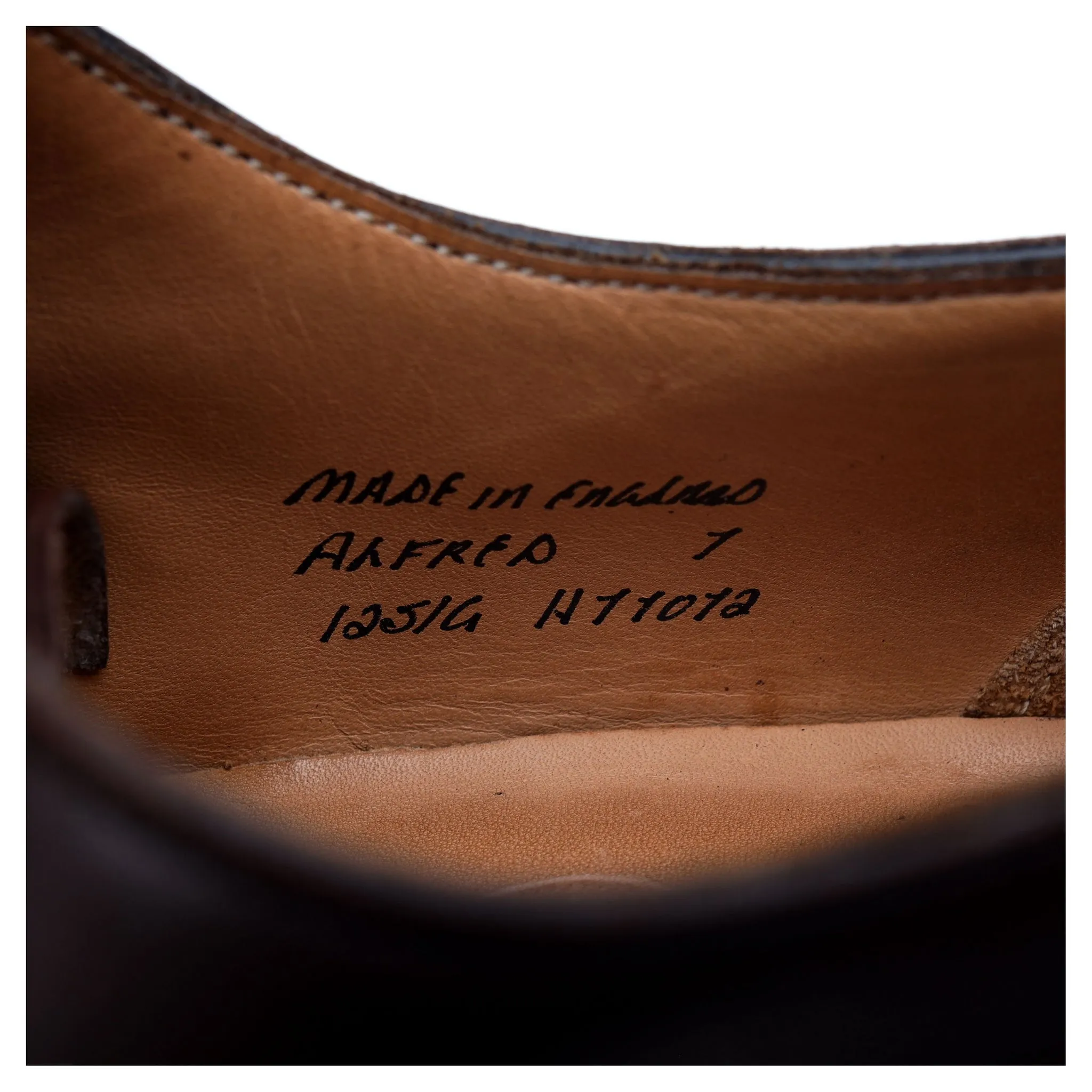 'Alfred' Dark Brown Leather Oxford UK 7 G
