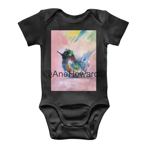 All-Cotton Classic Baby Onesie Bodysuit Abstract Bird