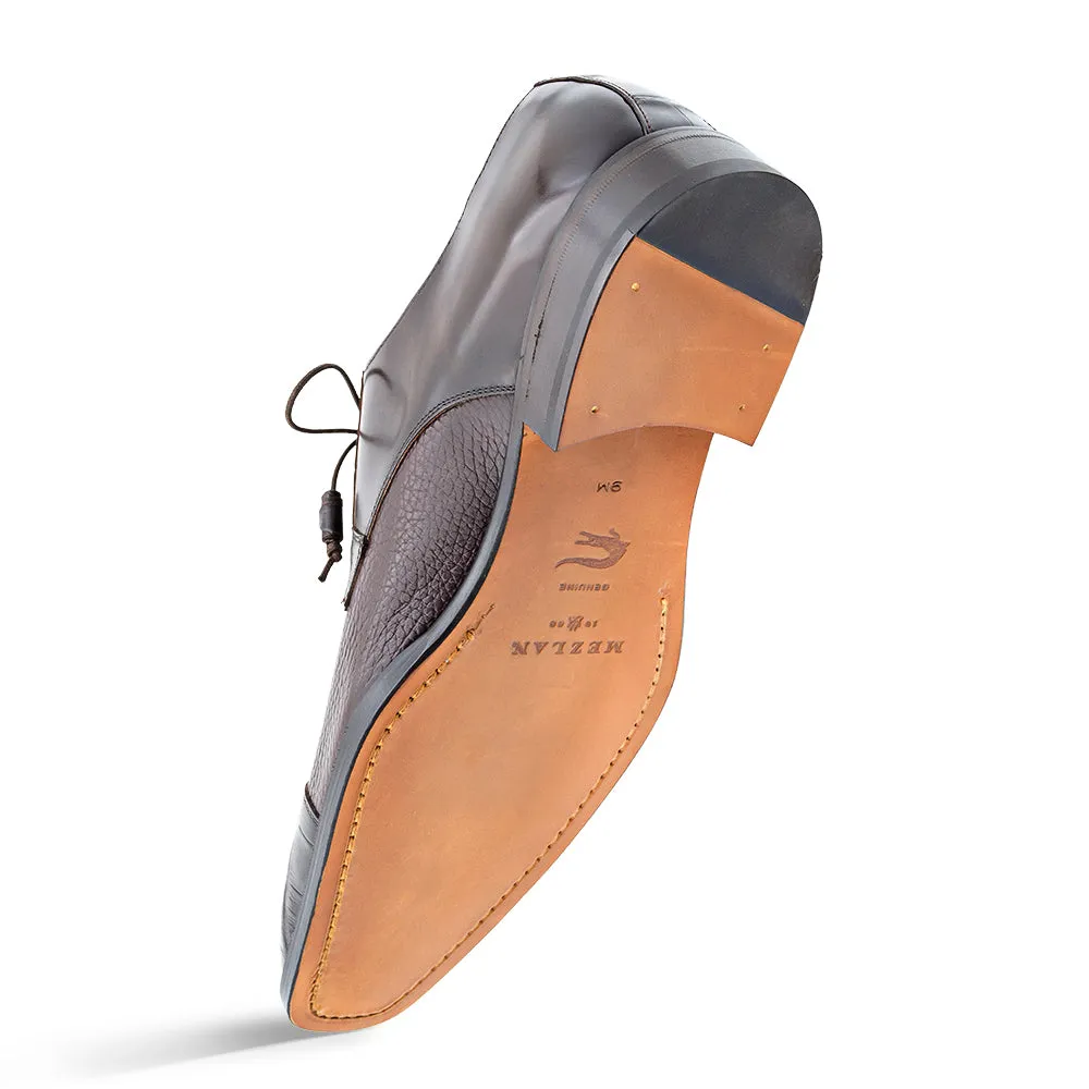 Alligator/Calfskin Cap Toe Derby