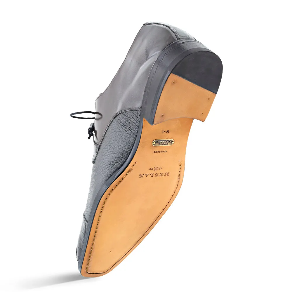 Alligator/Calfskin Cap Toe Derby