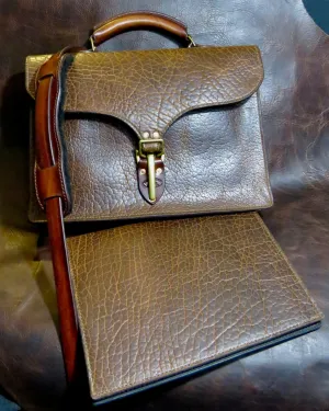 American Bison Briefcase & Portfolio Set