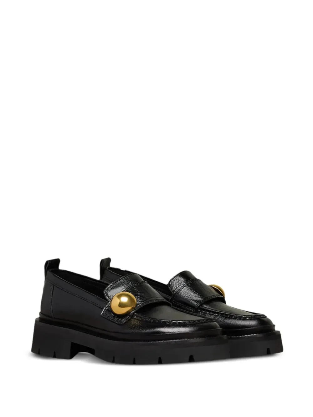 AMI Paris embellished 5mm leather loafers