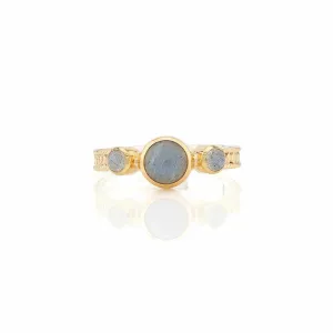 Anna Beck Labradorite Triple Stone Stacking Ring - Gold