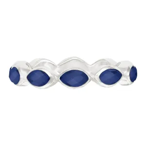 Anna Beck Lapis Multi Stone Ring - Silver
