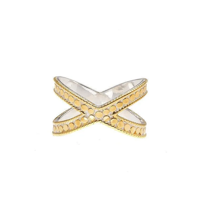 Anna Beck Single Cross Ring - Gold