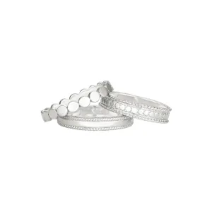 Anna Beck Stacking Rings Set of 3 - Silver