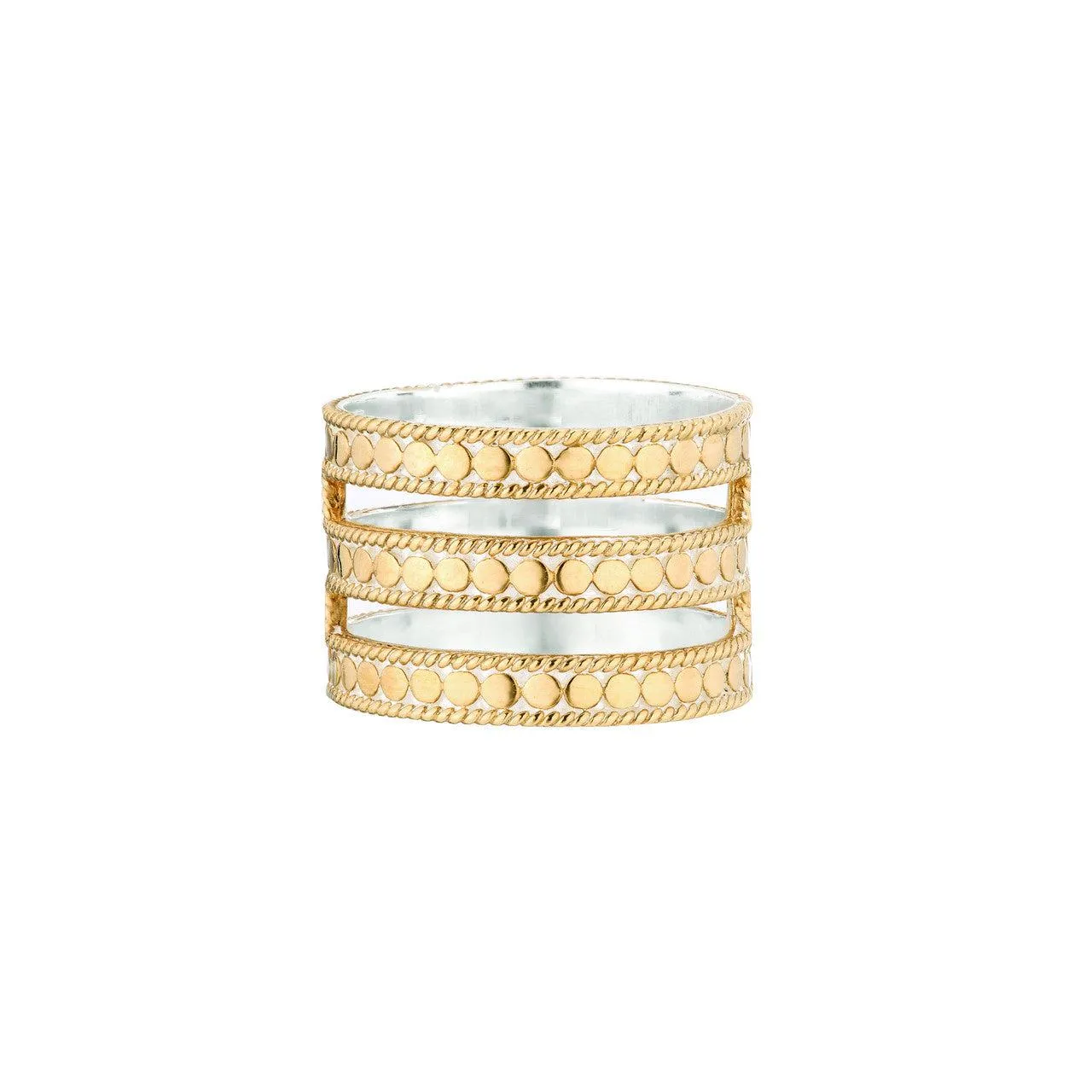 Anna Beck Triple Bar Ring - Gold