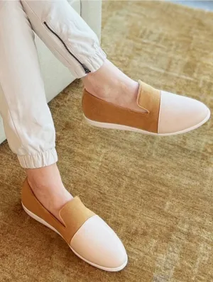 Apple Leather & Vegan Suede House Loafers | Blush & Cinnamon