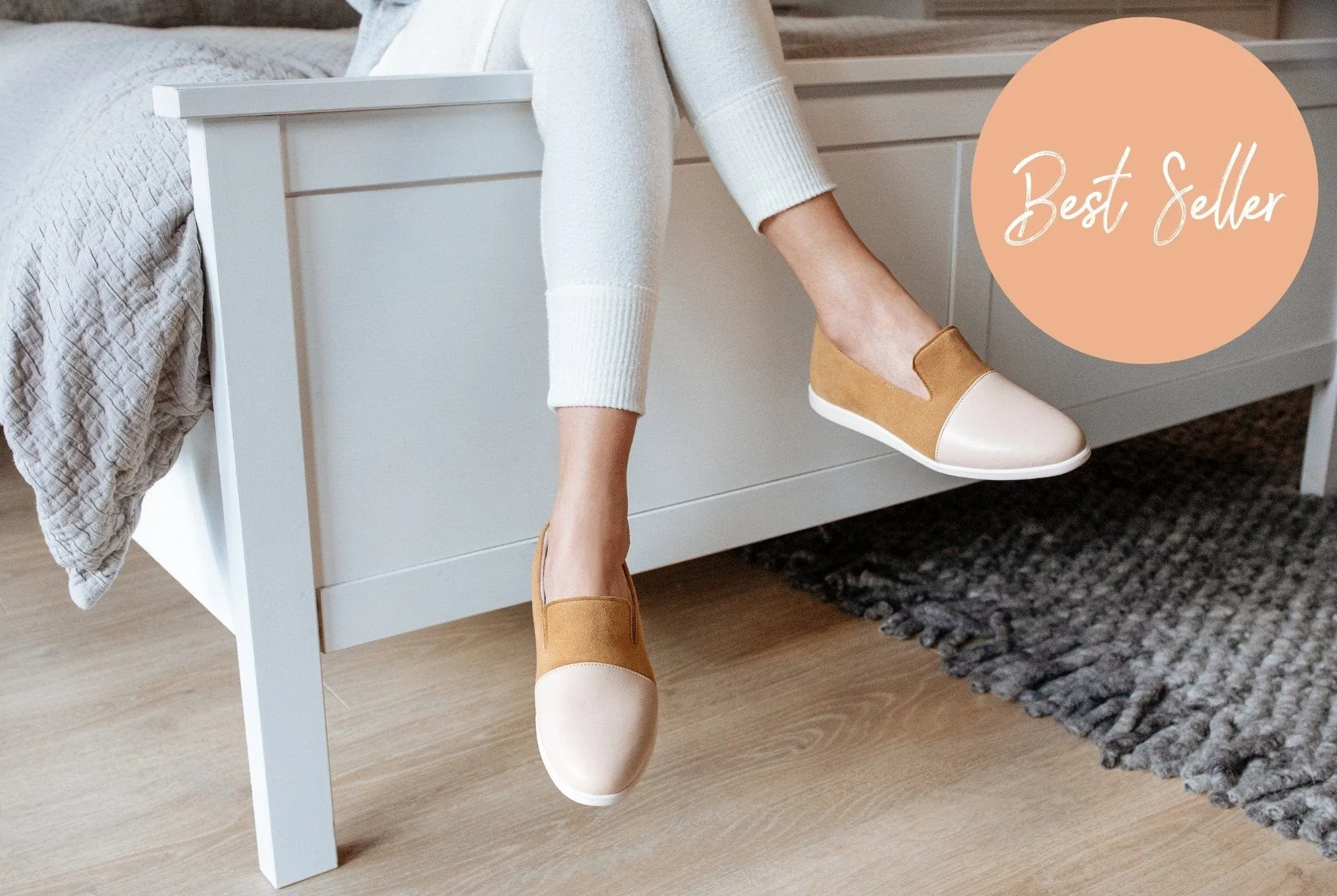 Apple Leather & Vegan Suede House Loafers | Blush & Cinnamon