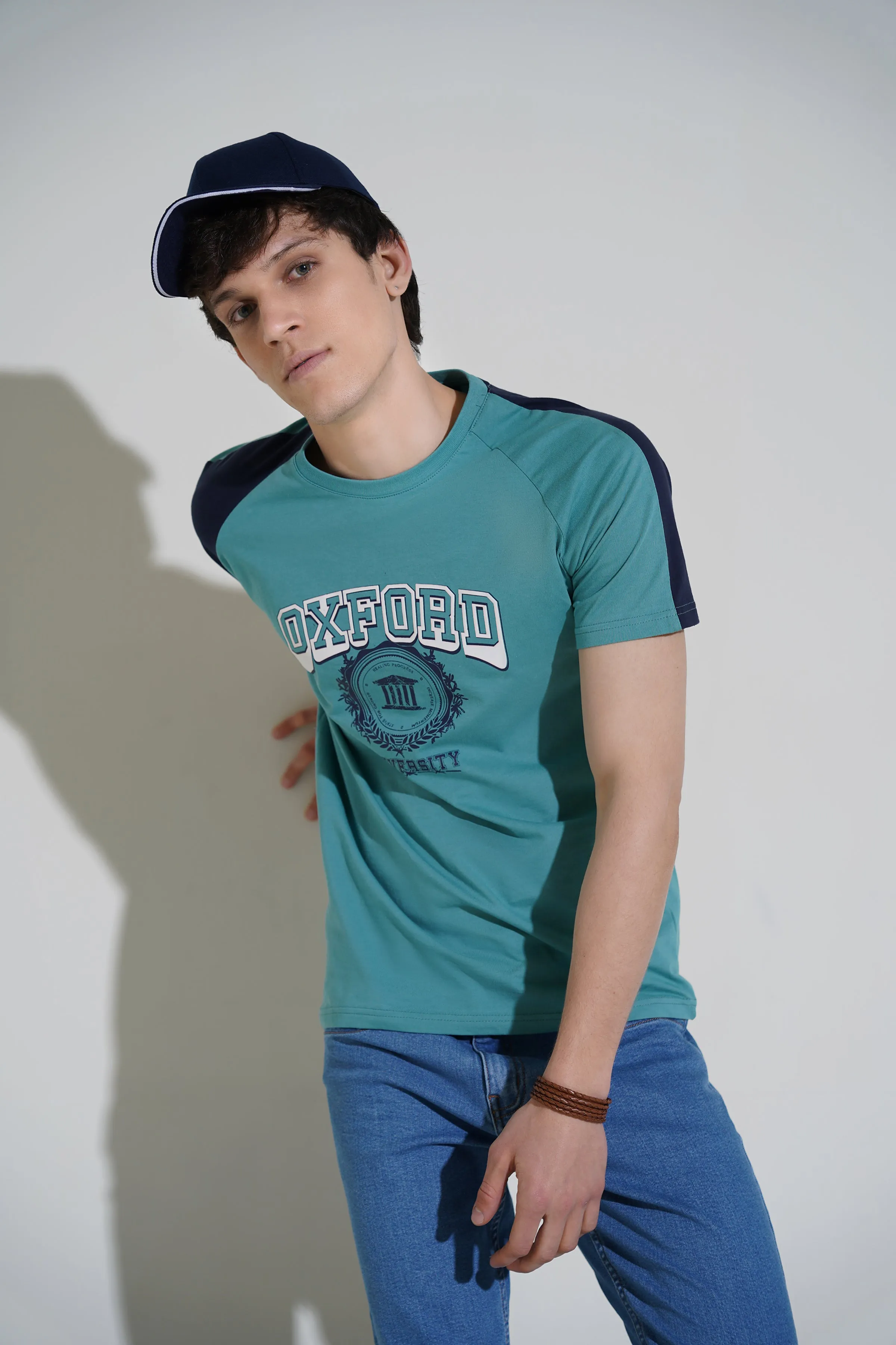 Aqua Oxford T-Shirt