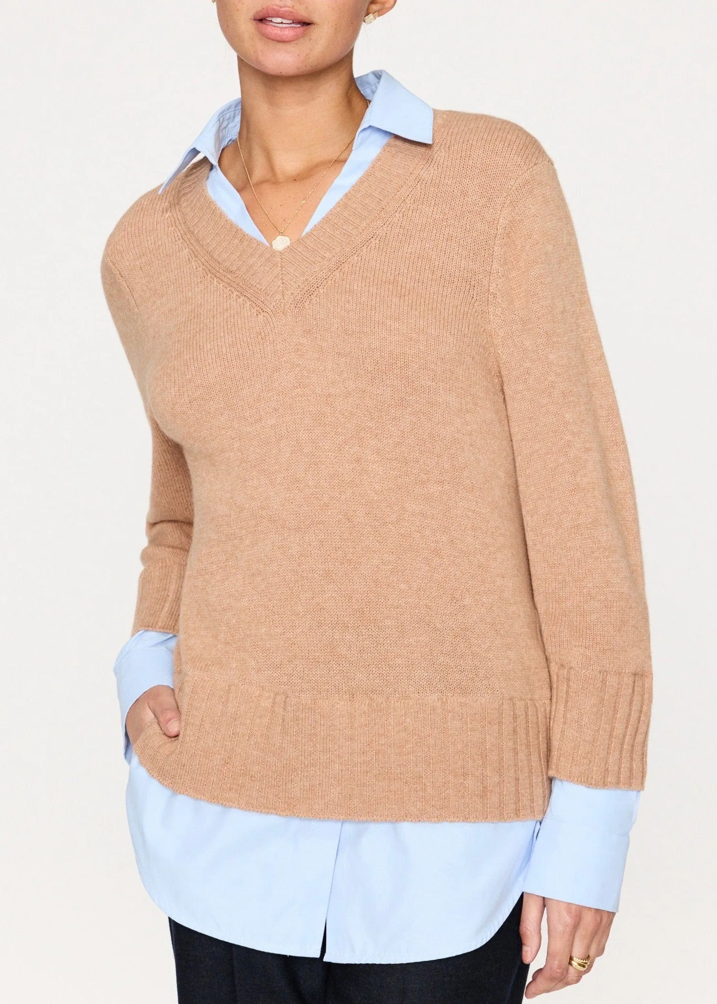Arden Looker (Camel Melange with Oxford)