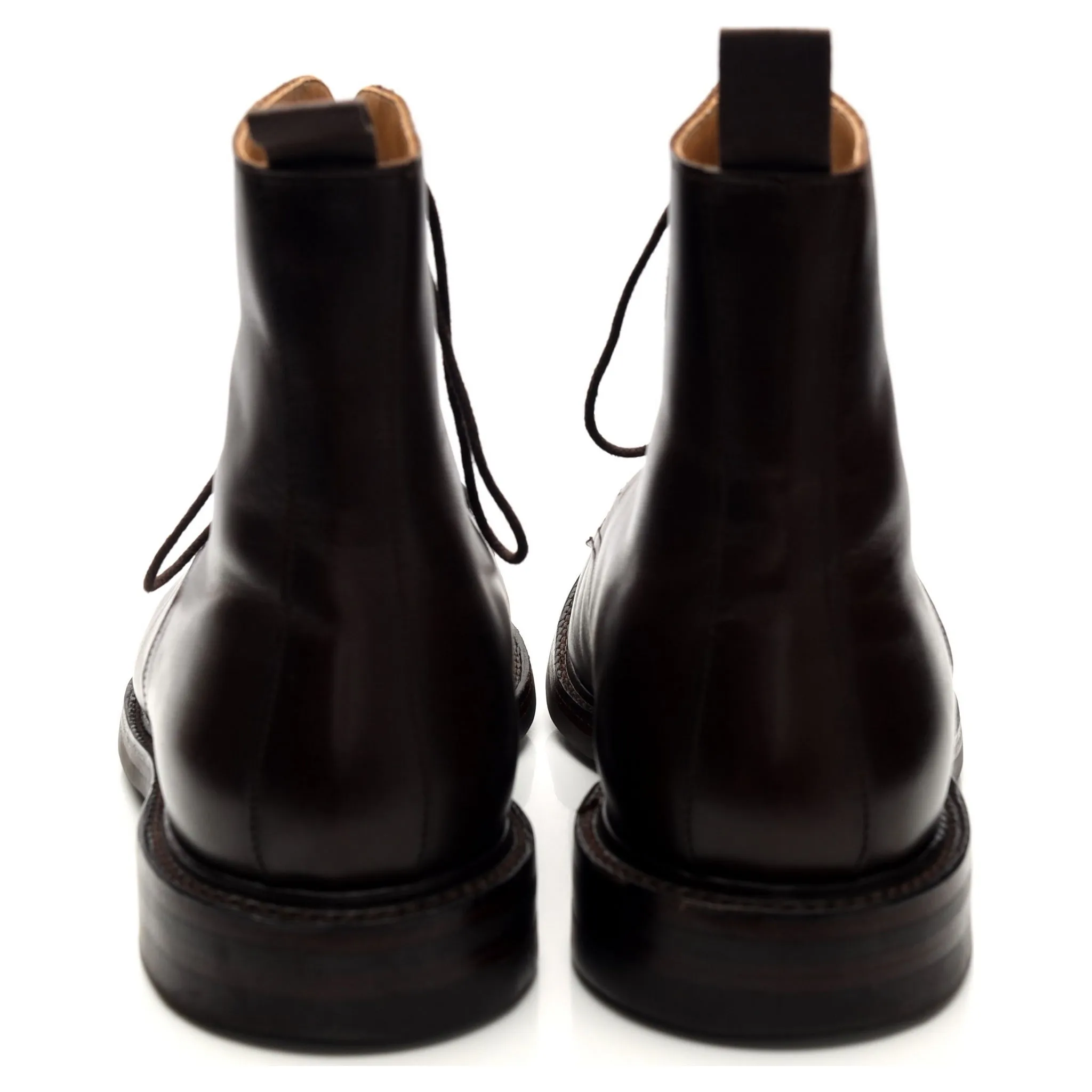 'Argyll' Dark Brown Leather Boots UK 9.5 E