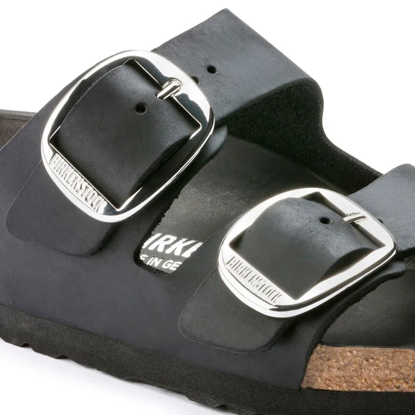 Arizona Big Buckle Oiled Leather - Black