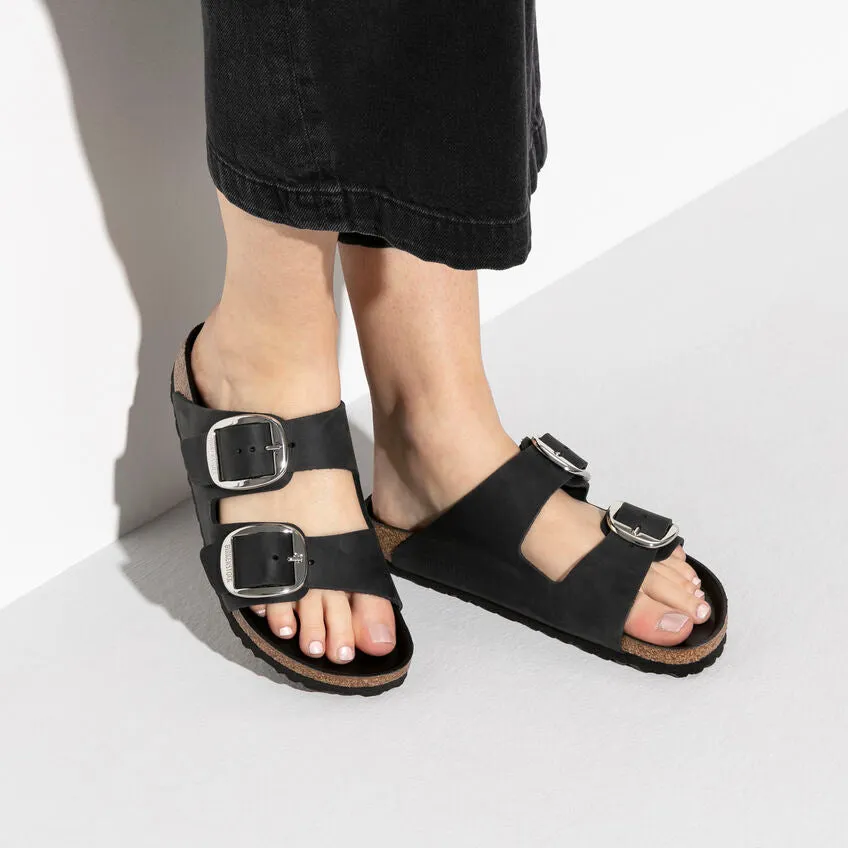 Arizona Big Buckle Oiled Leather - Black
