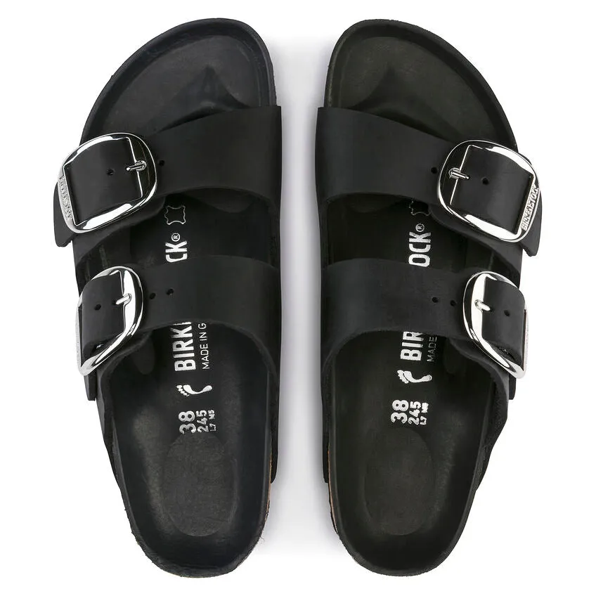 Arizona Big Buckle Oiled Leather - Black