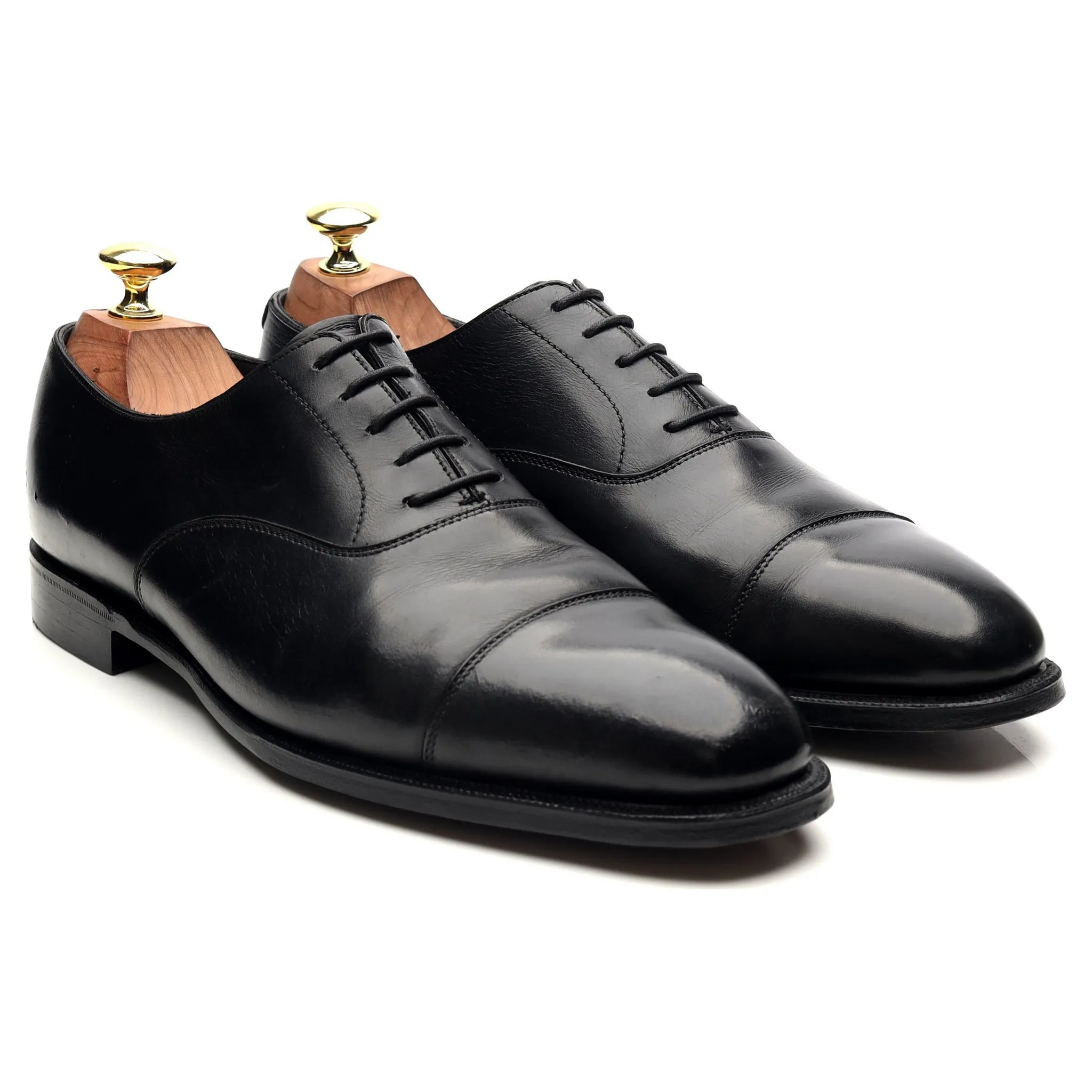 'Audley' Black Leather Oxford UK 7.5 E