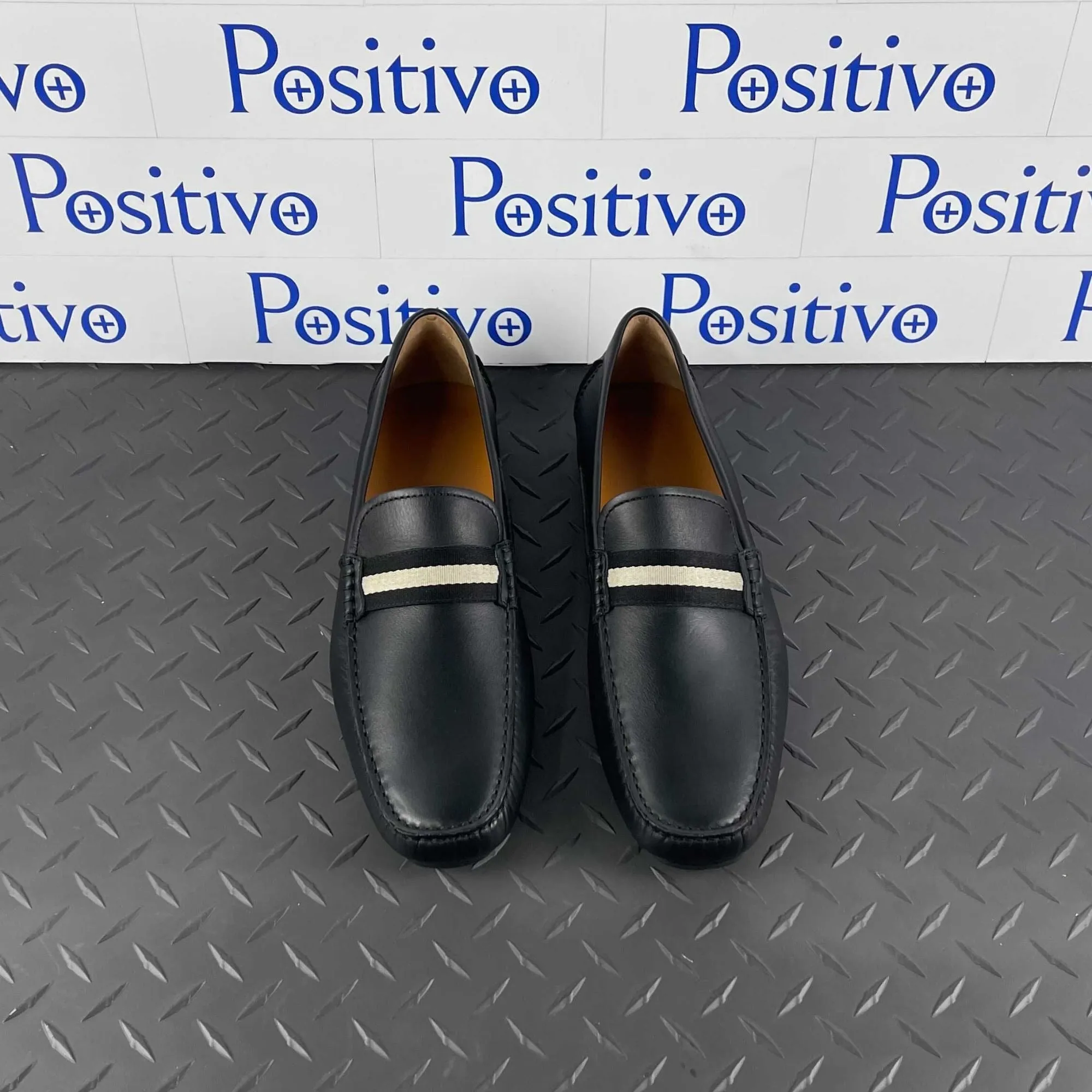 Bally Waltec Black Calf Leather Drivers