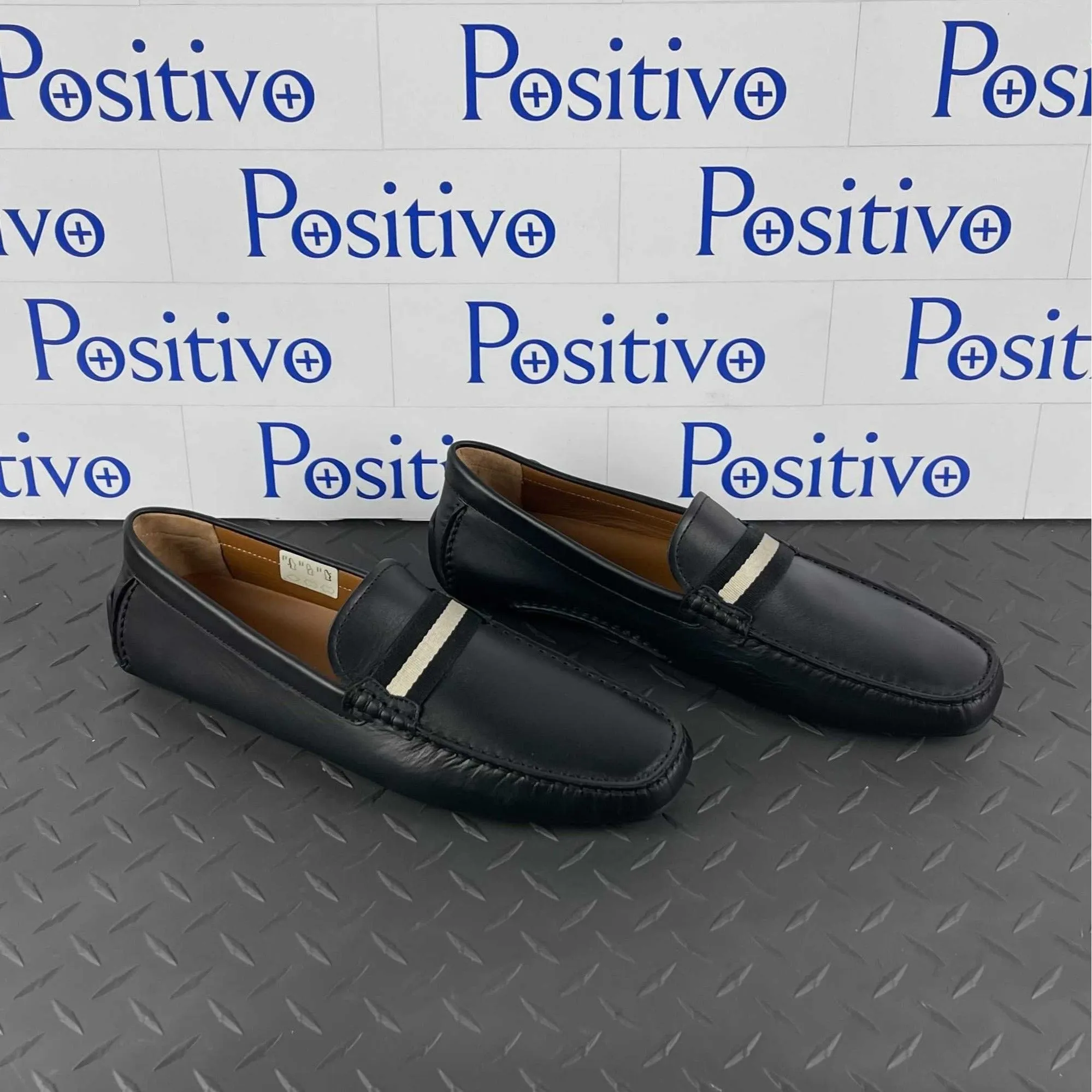 Bally Waltec Black Calf Leather Drivers