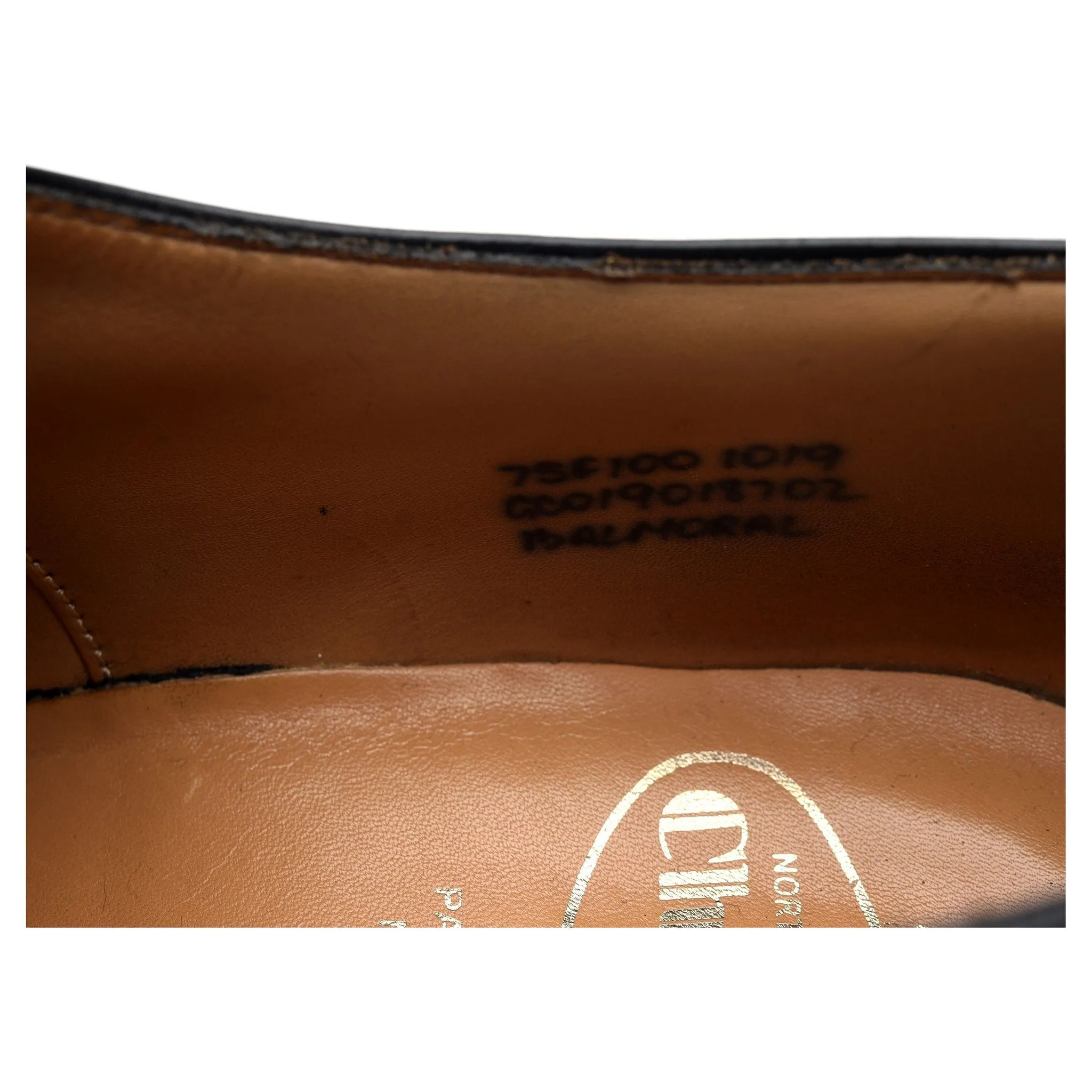 'Balmoral' Black Leather Oxford UK 7.5 F