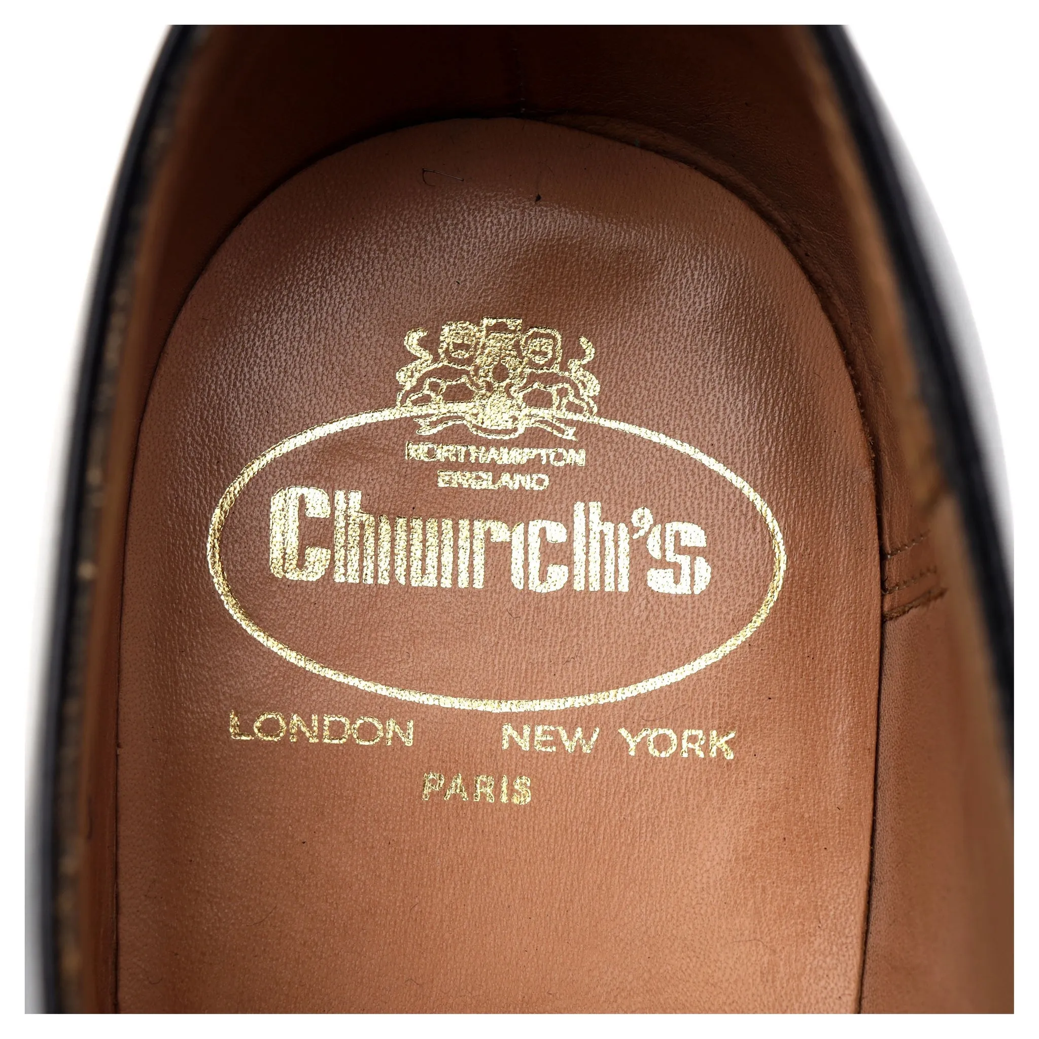 'Balmoral' Black Leather Oxford UK 8.5 G