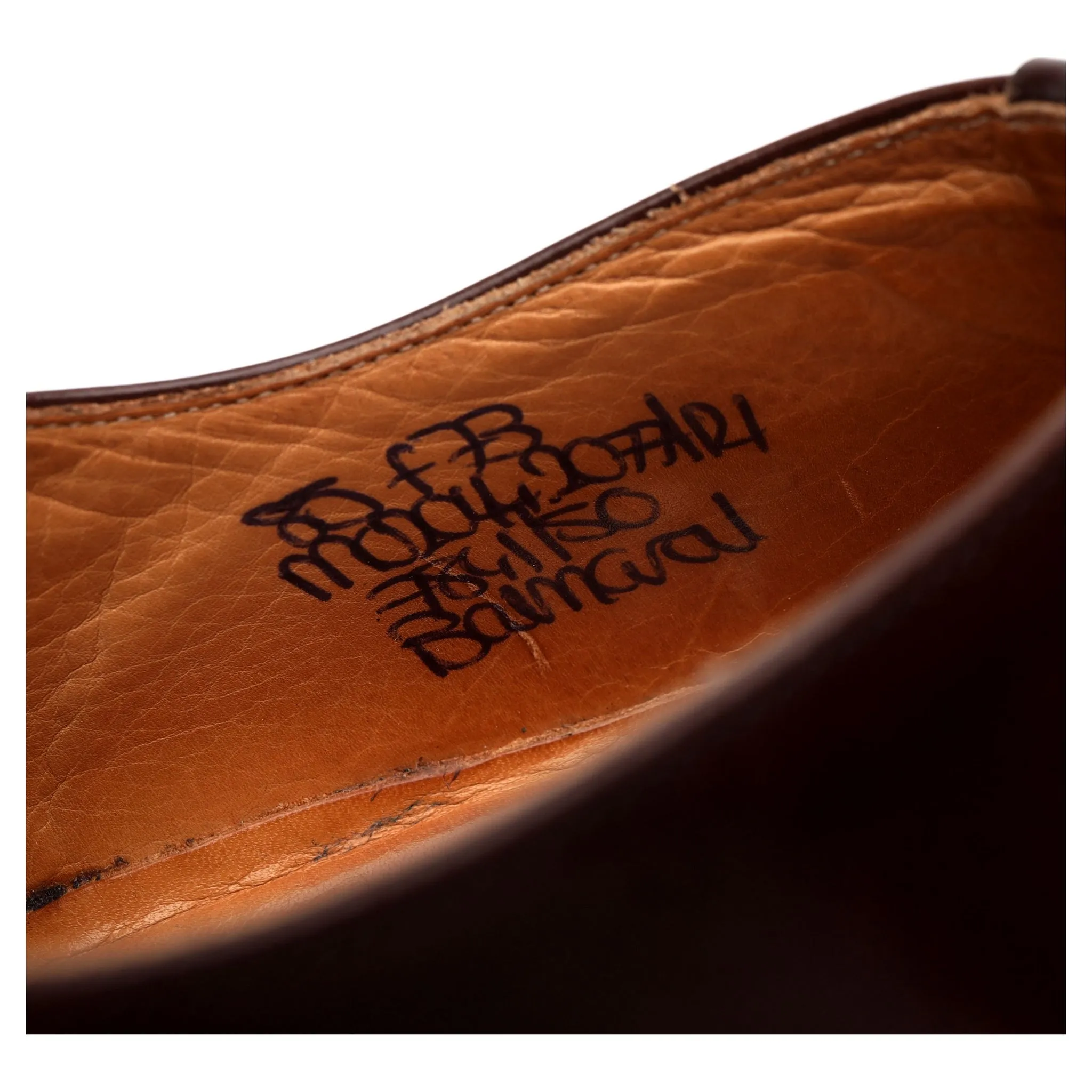 'Balmoral' Brown Leather Oxford UK 8.5 F