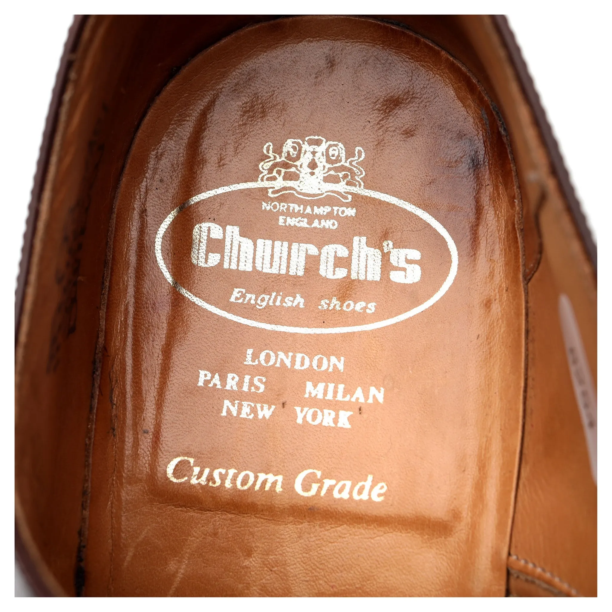 'Balmoral' Brown Leather Oxford UK 8.5 F