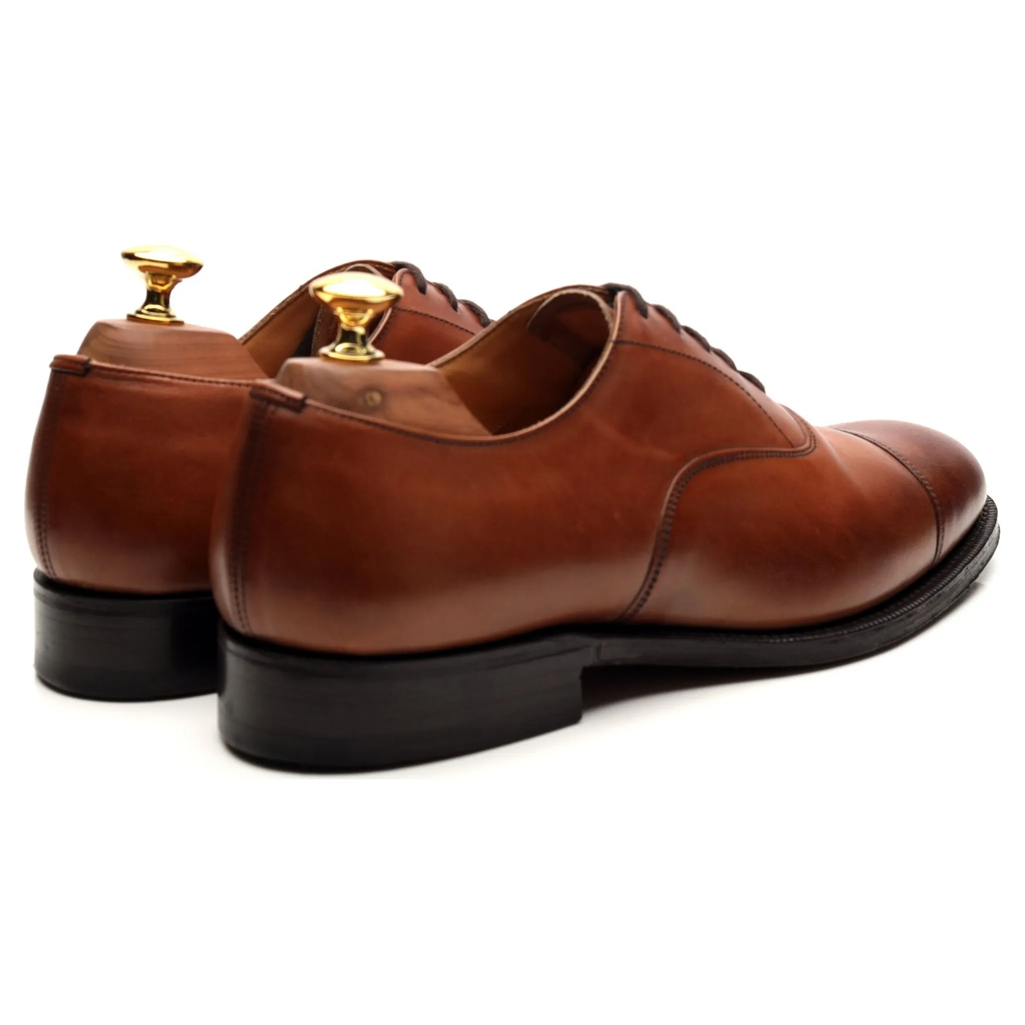 'Balmoral' Tan Brown Leather Oxford UK 6 F