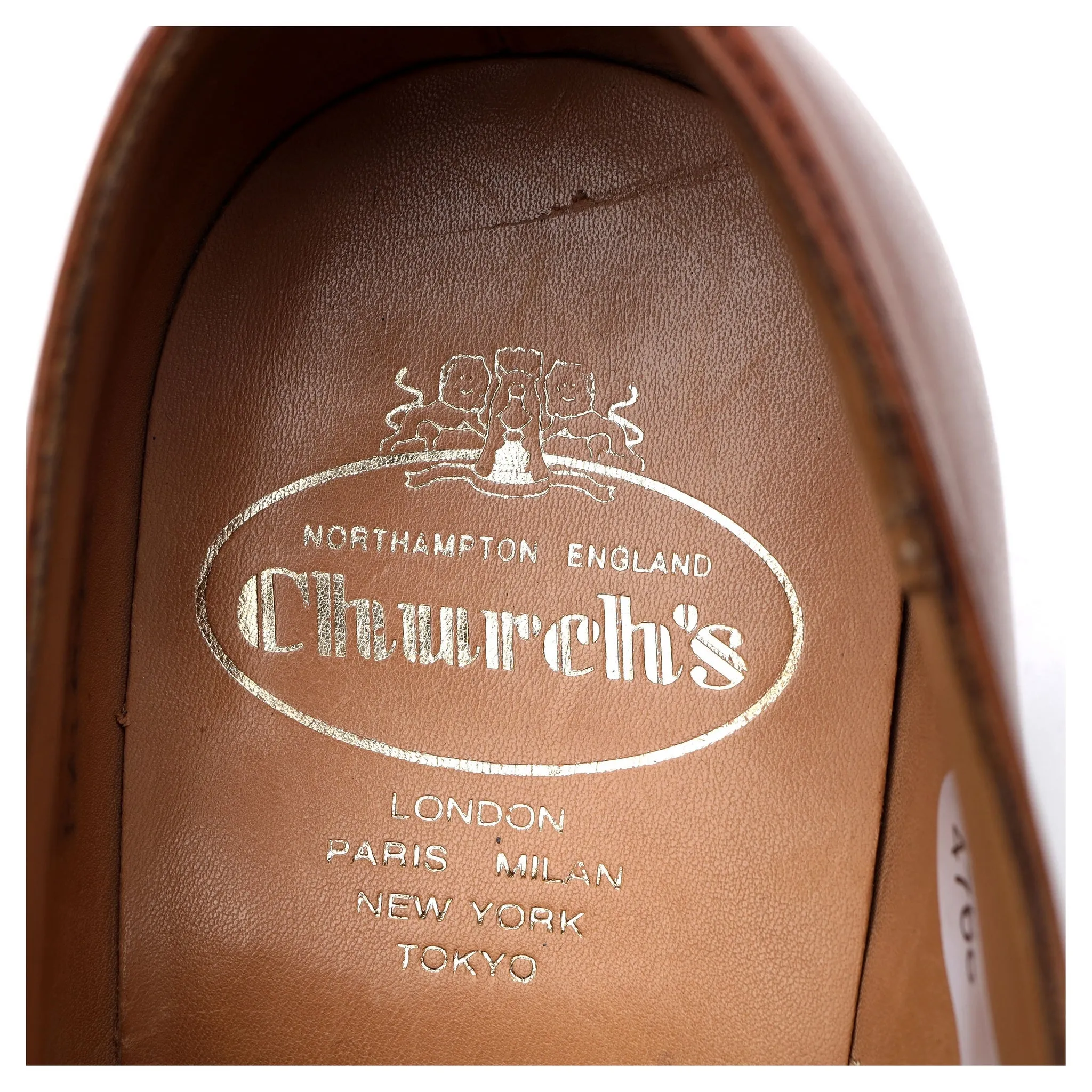 'Balmoral' Tan Brown Leather Oxford UK 6 F