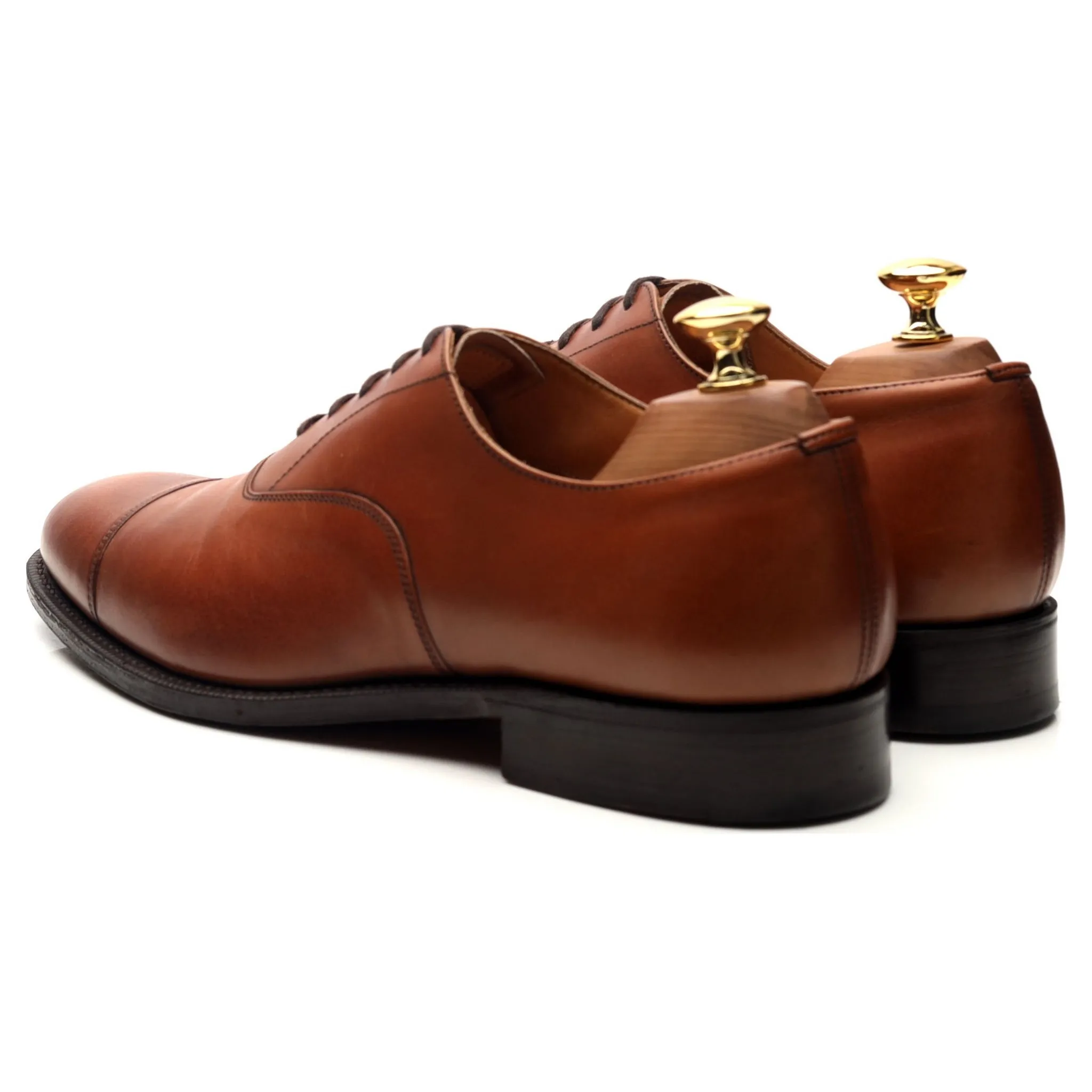 'Balmoral' Tan Brown Leather Oxford UK 6 F