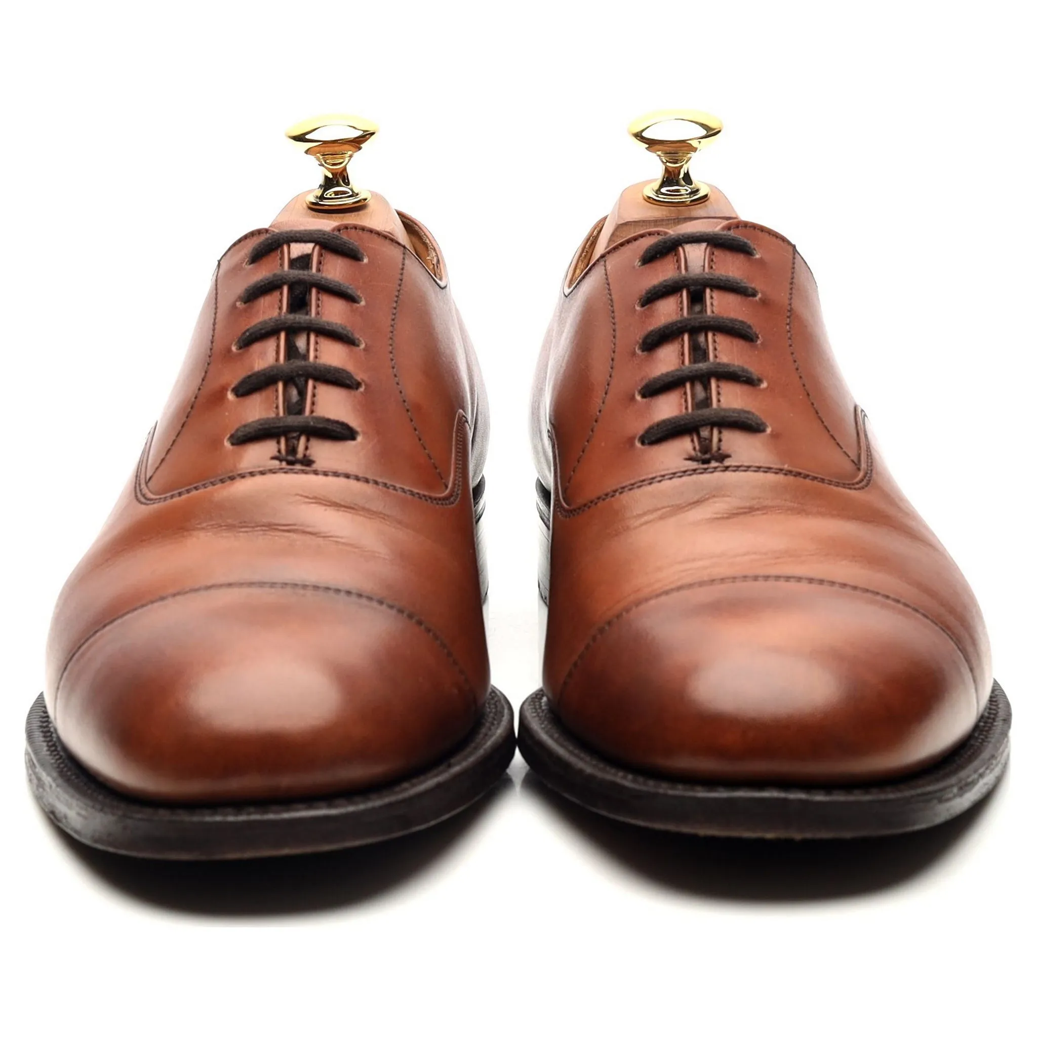 'Balmoral' Tan Brown Leather Oxford UK 6 F