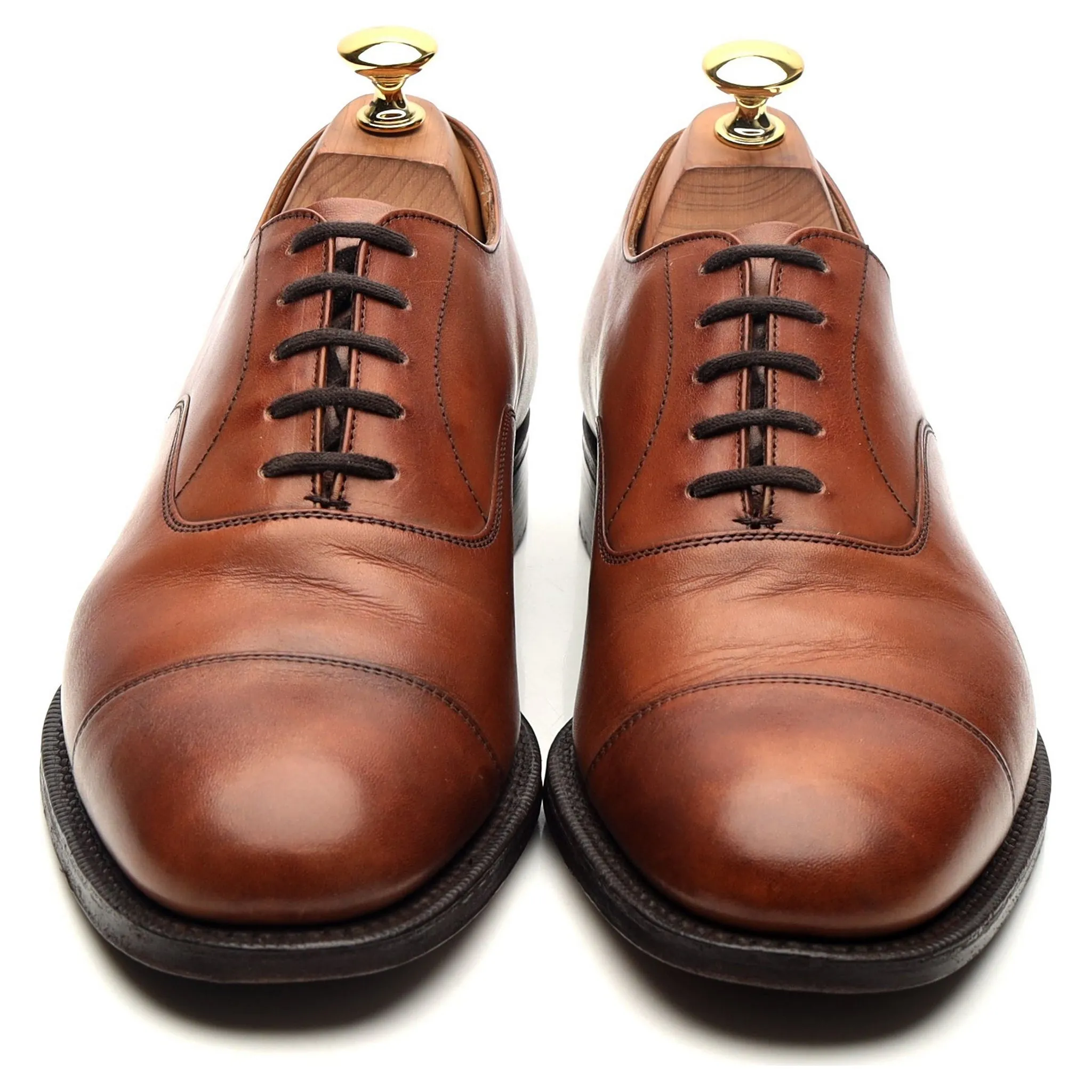 'Balmoral' Tan Brown Leather Oxford UK 6 F