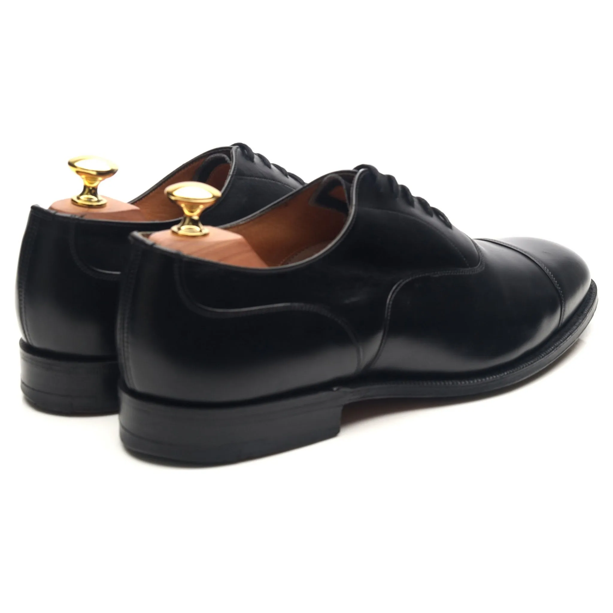 'Bamford' Black Leather Oxford UK 8 G