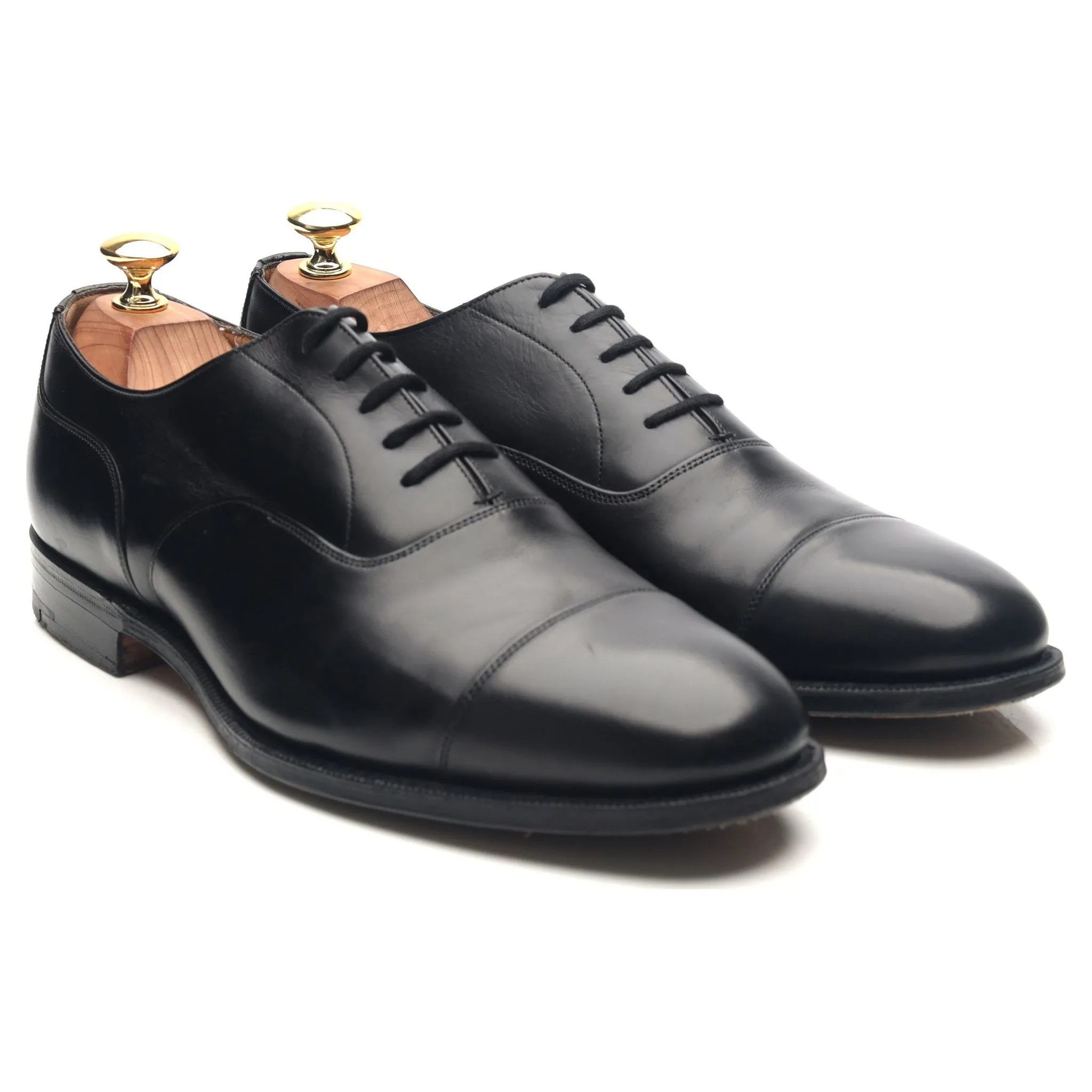 'Bamford' Black Leather Oxford UK 8 G