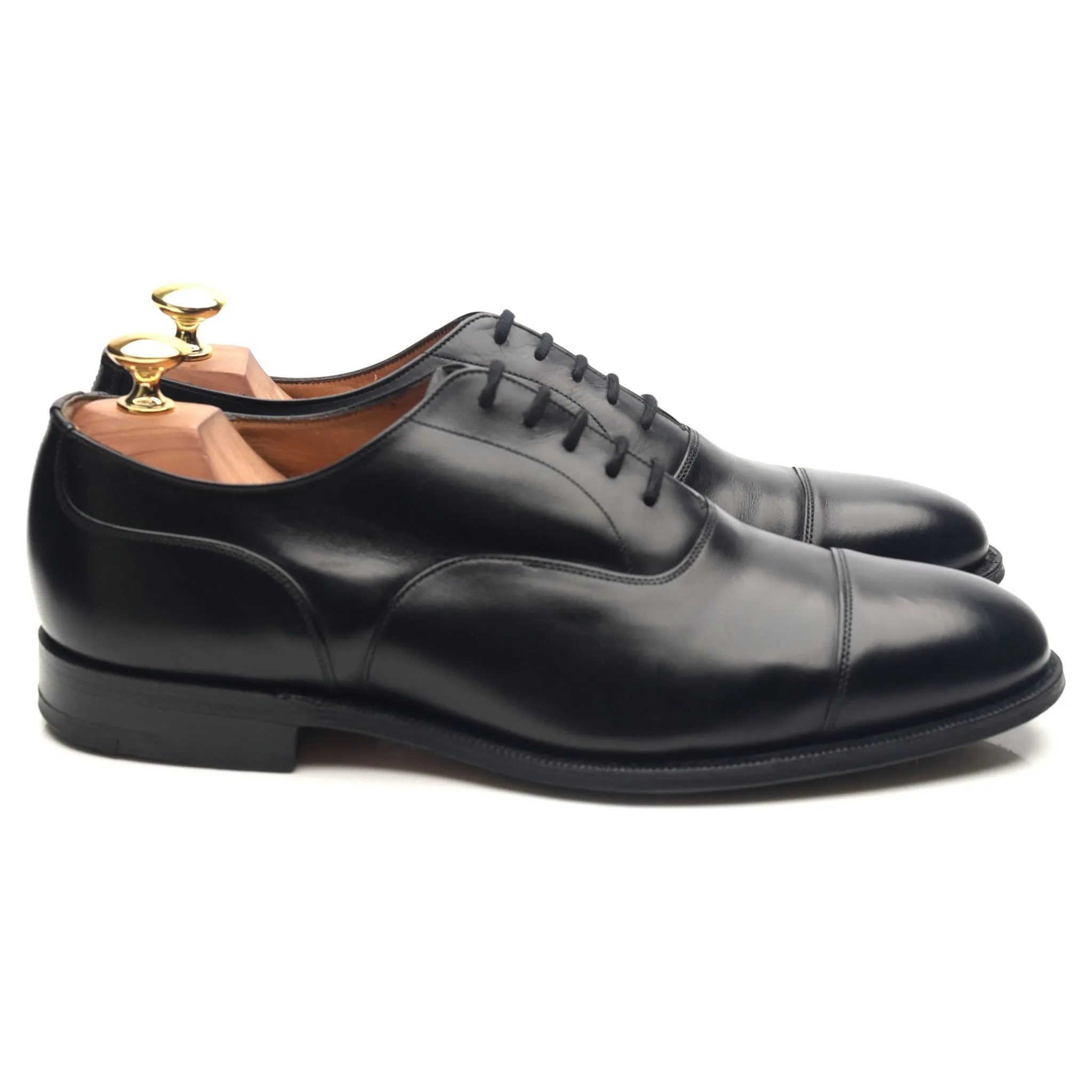 'Bamford' Black Leather Oxford UK 8 G