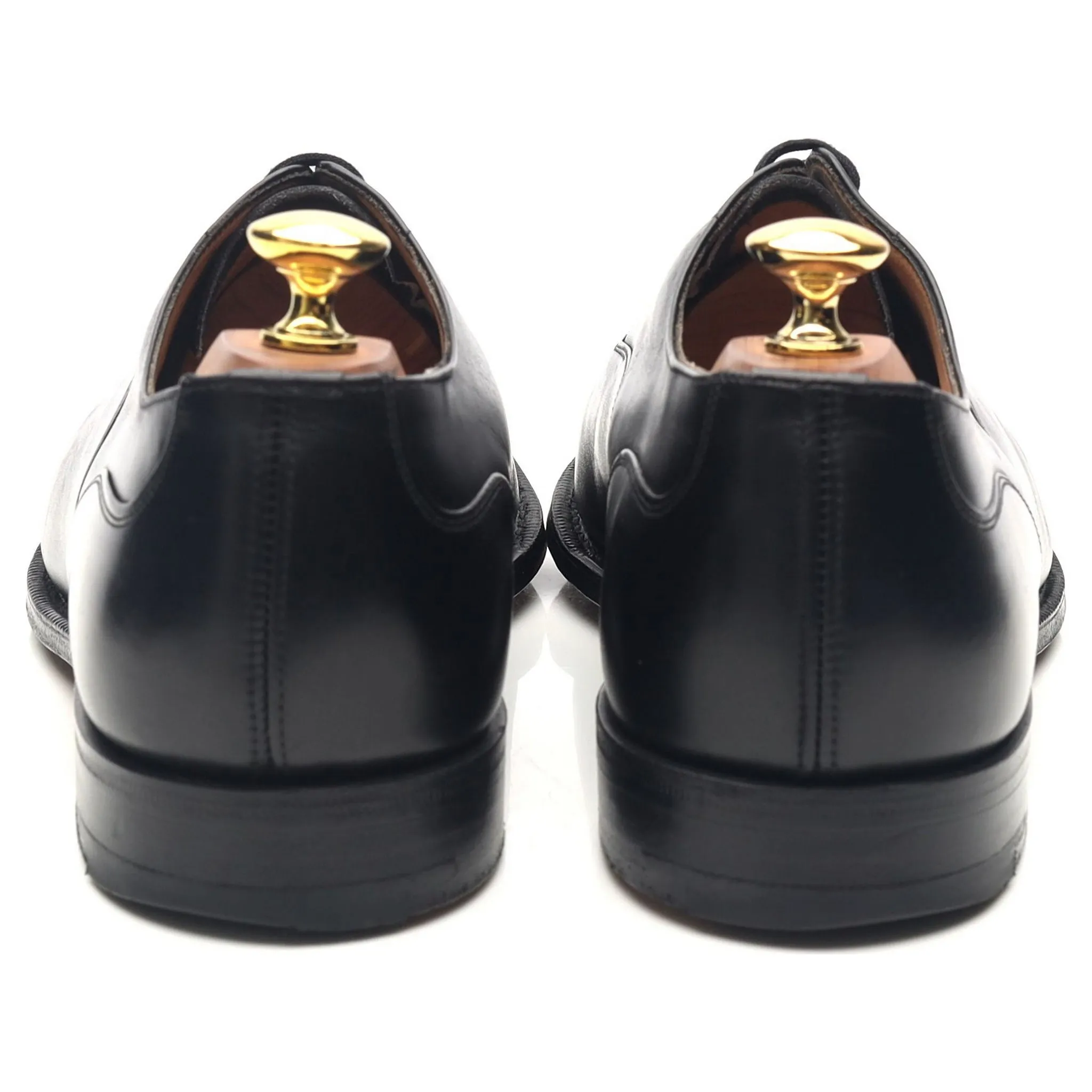 'Bamford' Black Leather Oxford UK 8 G