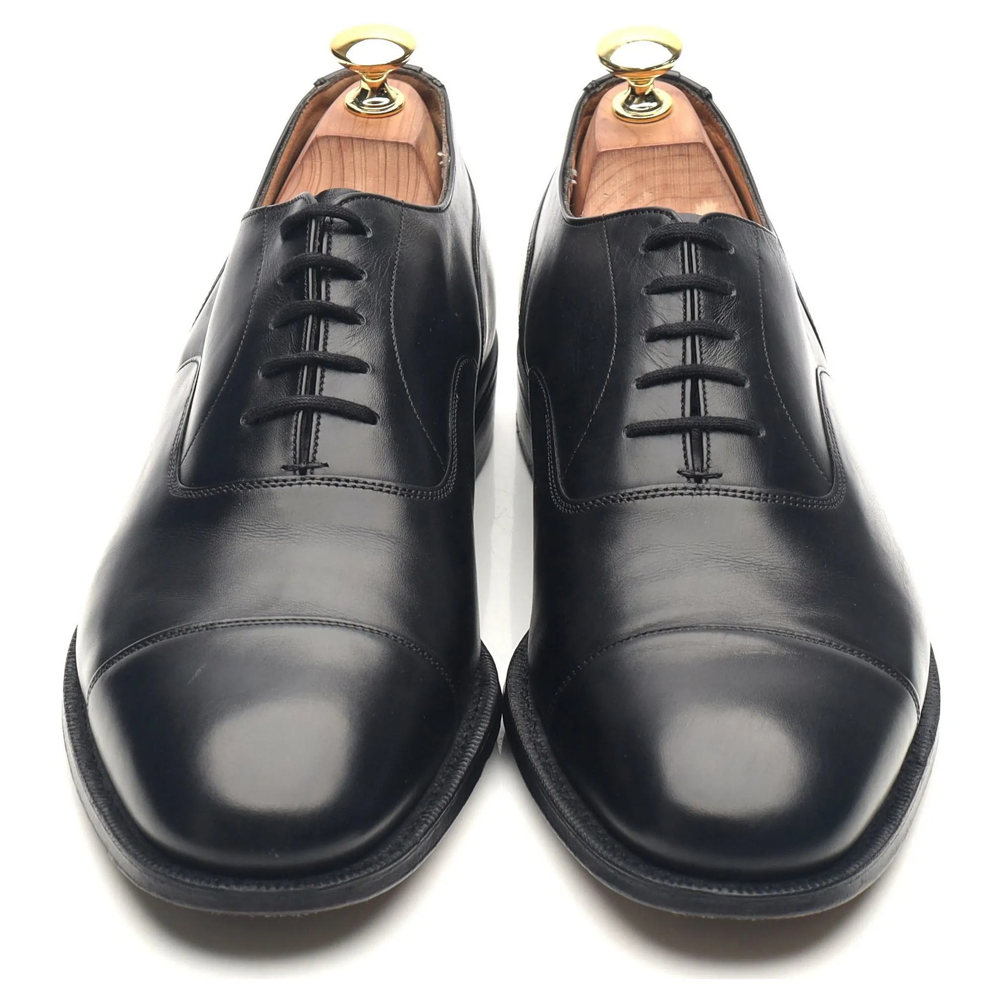 'Bamford' Black Leather Oxford UK 8 G