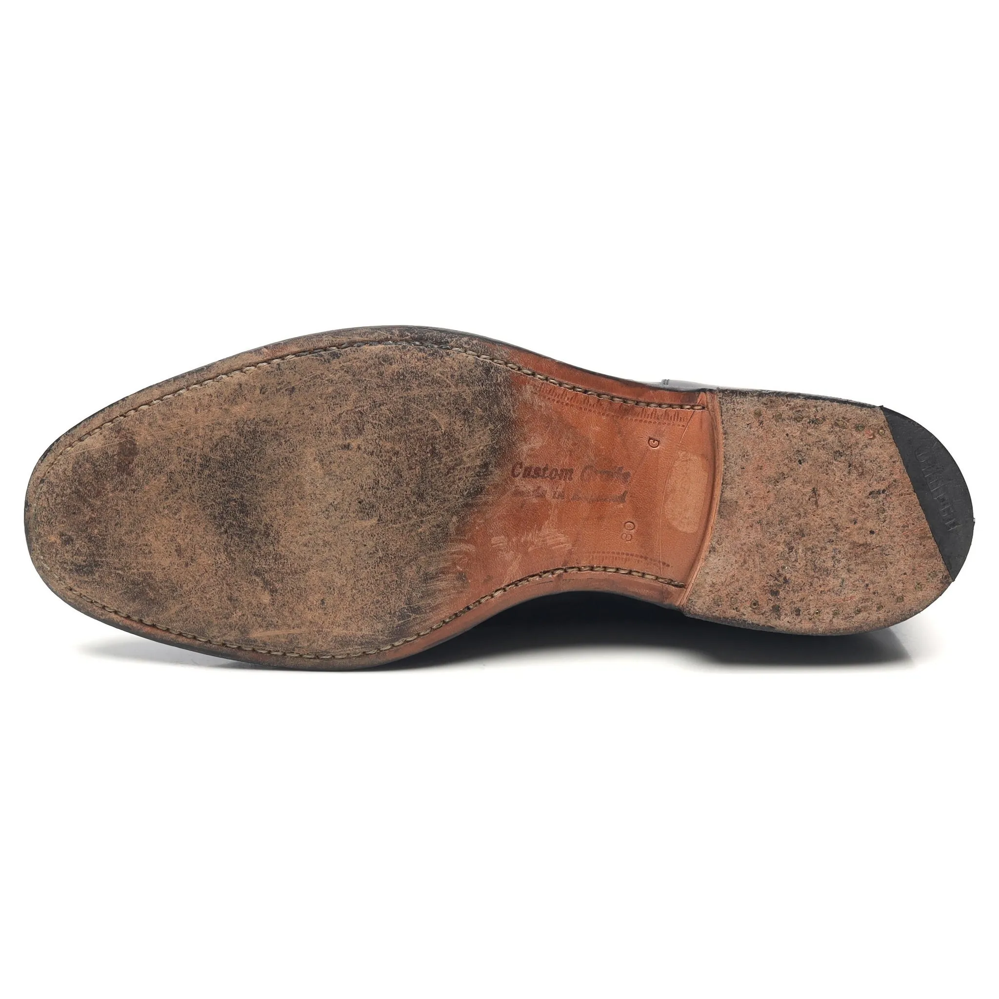 'Bamford' Black Leather Oxford UK 8 G