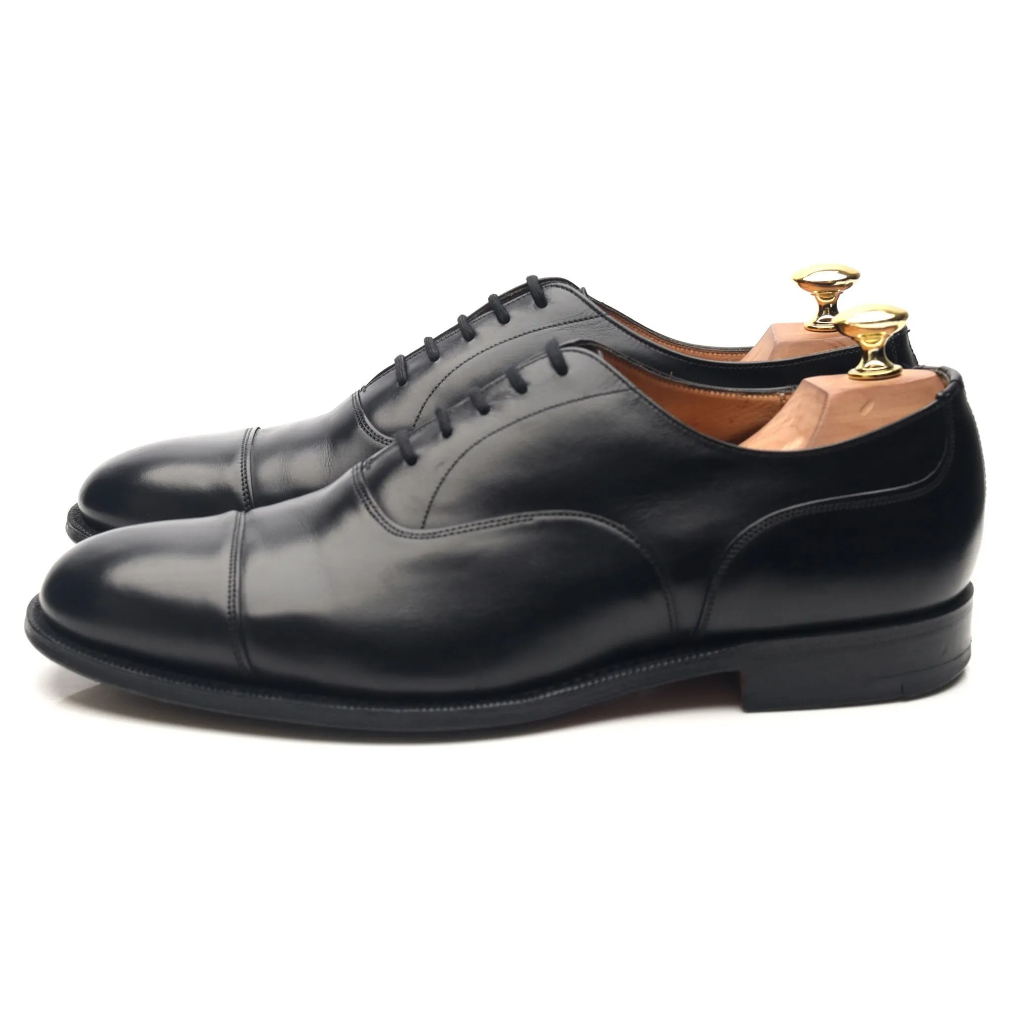 'Bamford' Black Leather Oxford UK 8 G