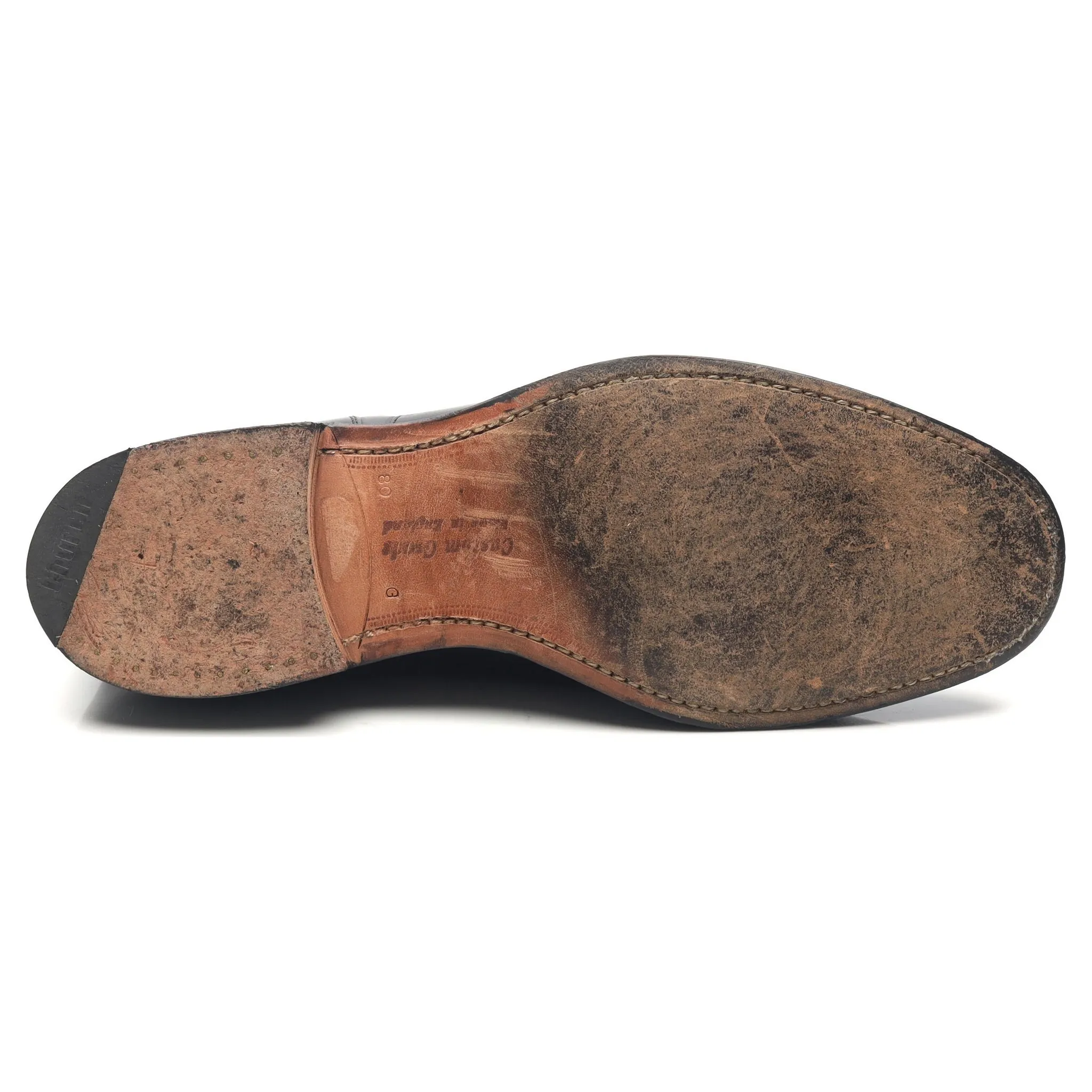'Bamford' Black Leather Oxford UK 8 G