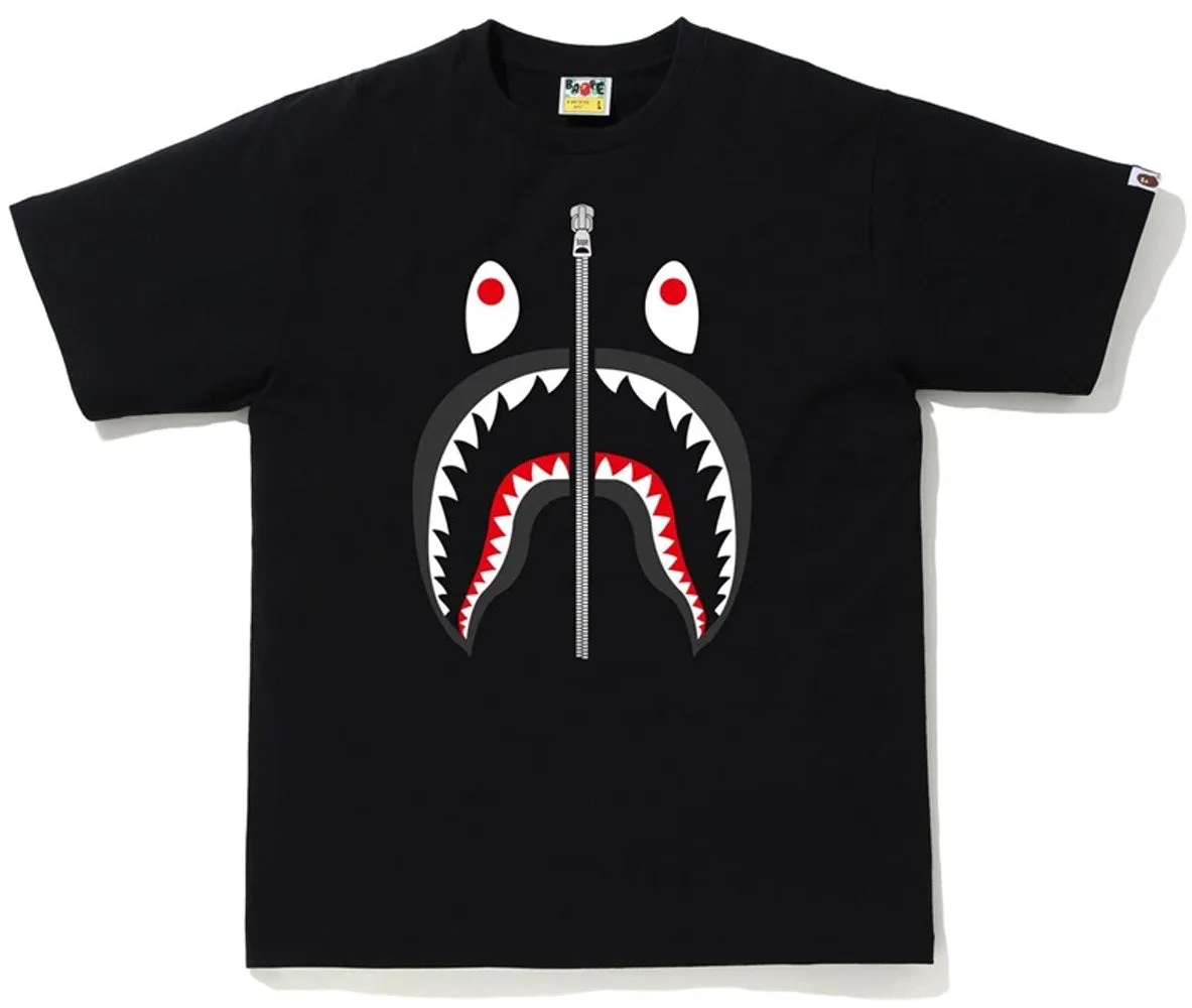 BAPE Classic "Front Shark" Tee Black