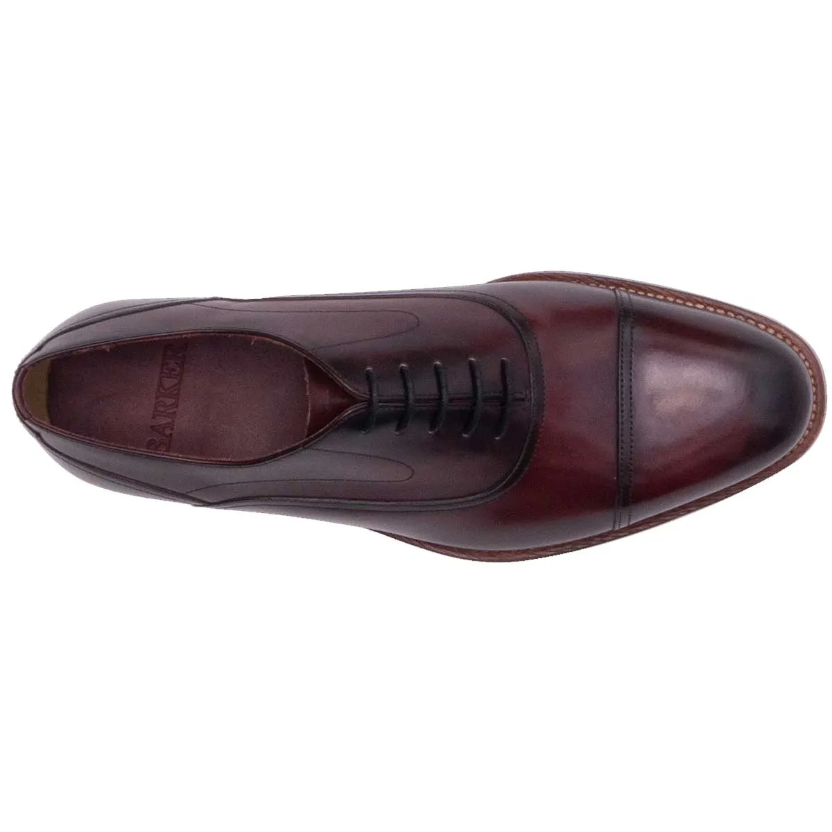 BARKER Cherwell Shoes - Mens - Hand Brushed Burgundy