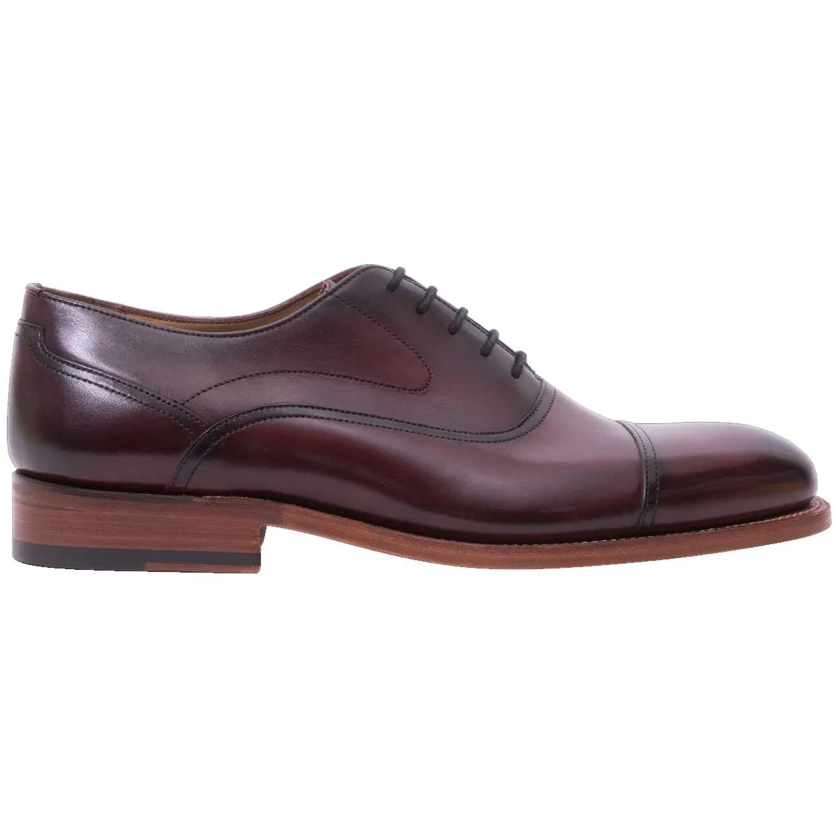 BARKER Cherwell Shoes - Mens - Hand Brushed Burgundy
