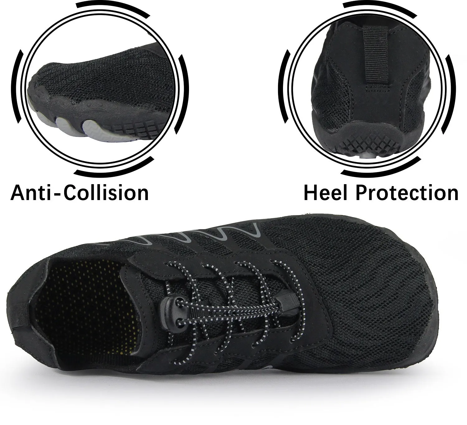 BenSorts Women Men Barefoot Water Shoes Aqua Sports Shoes for Swimming Surfing Diving Walking