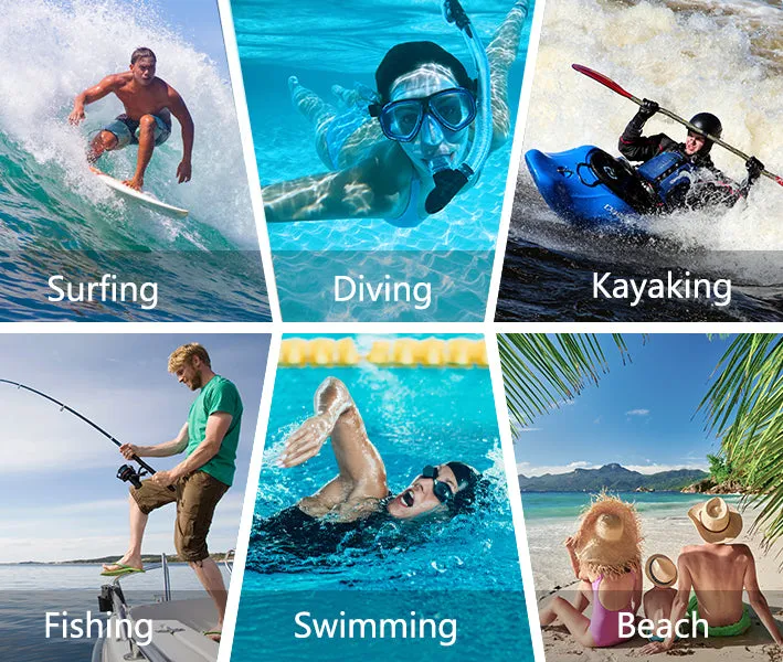 BenSorts Women Men Barefoot Water Shoes Aqua Sports Shoes for Swimming Surfing Diving Walking