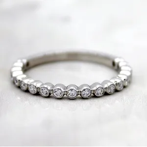 Bezel Set Half Classic Eternity Round Band